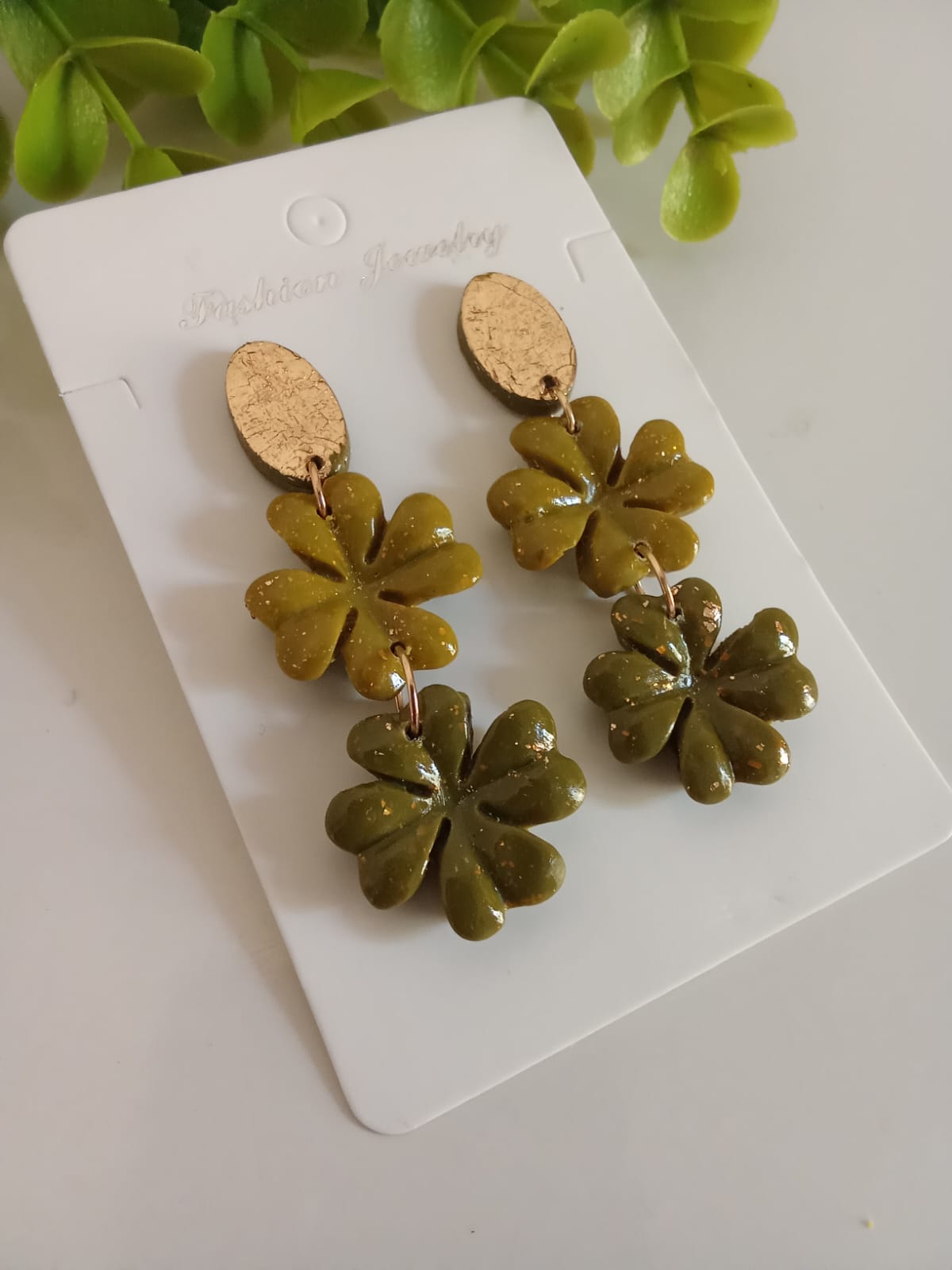 Handmade Polymer Clay Dangle Earring