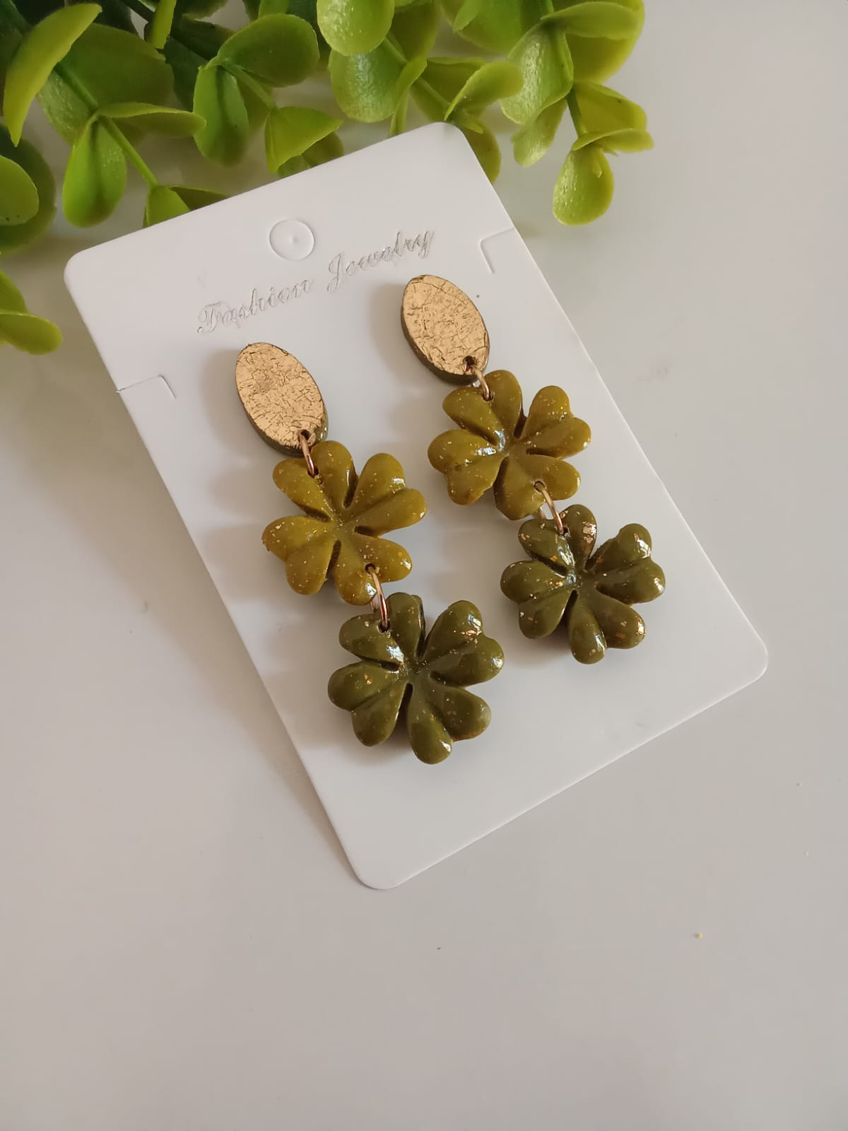 Handmade Polymer Clay Dangle Earring