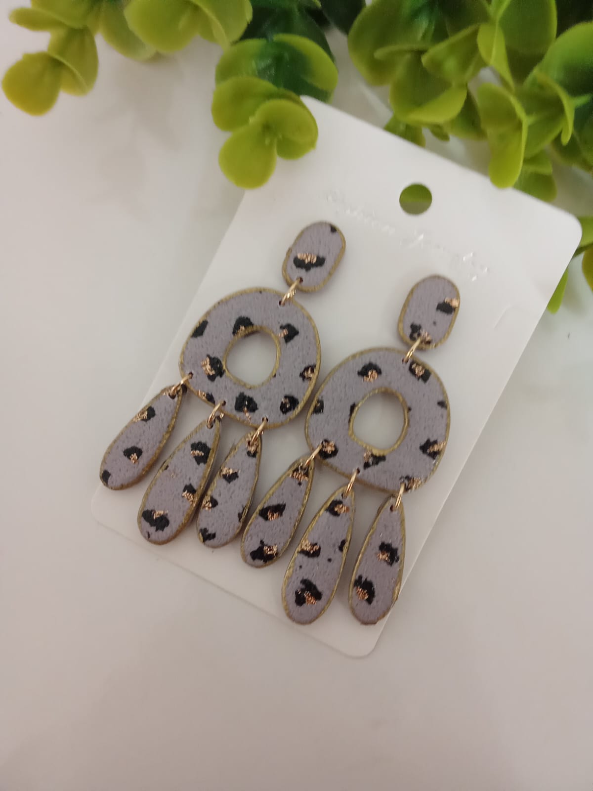 Handmade Polymer Clay Dangle Earring