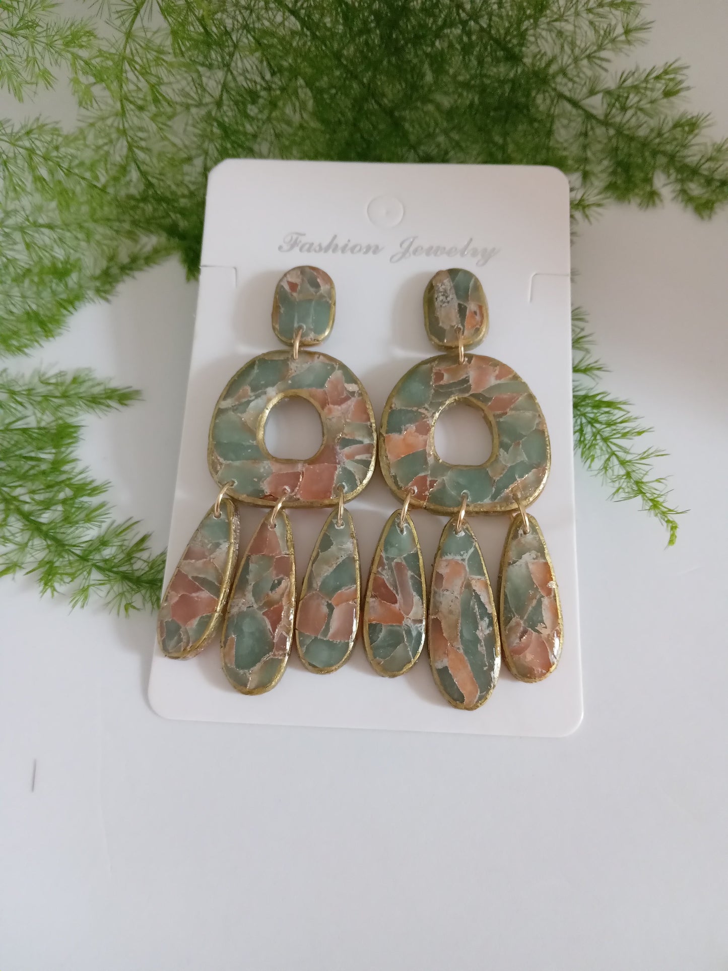 Polymer Clay Statement Earrings - Handmade Dangle Earrings for Women - Trendy Boho Drop Jewelry 2025