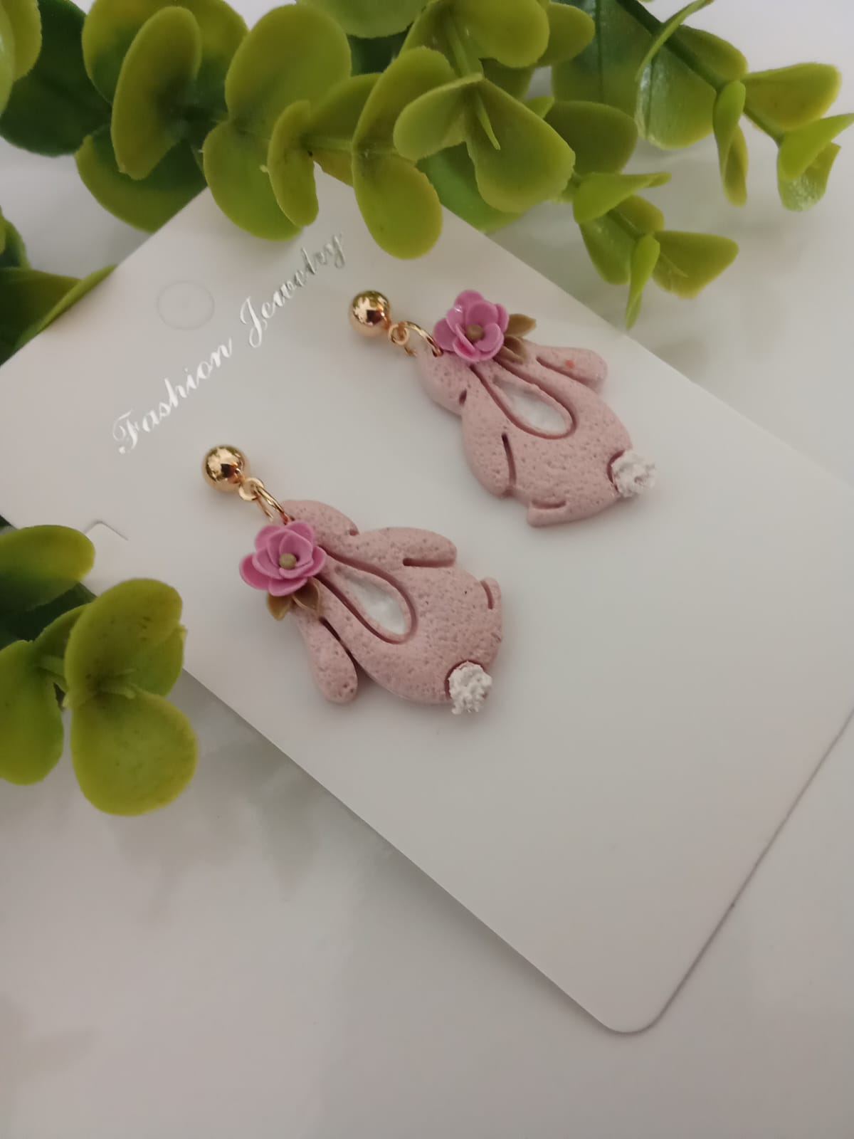 Handmade Easter Bunny Earring