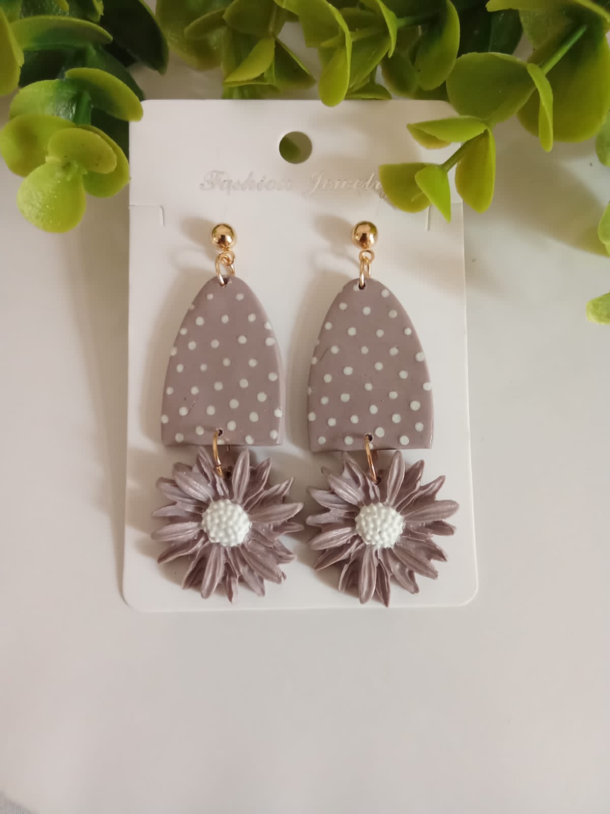 Daisy Polymer Clay Earrings - Handmade Lightweight Floral Jewelry - Gift for Her