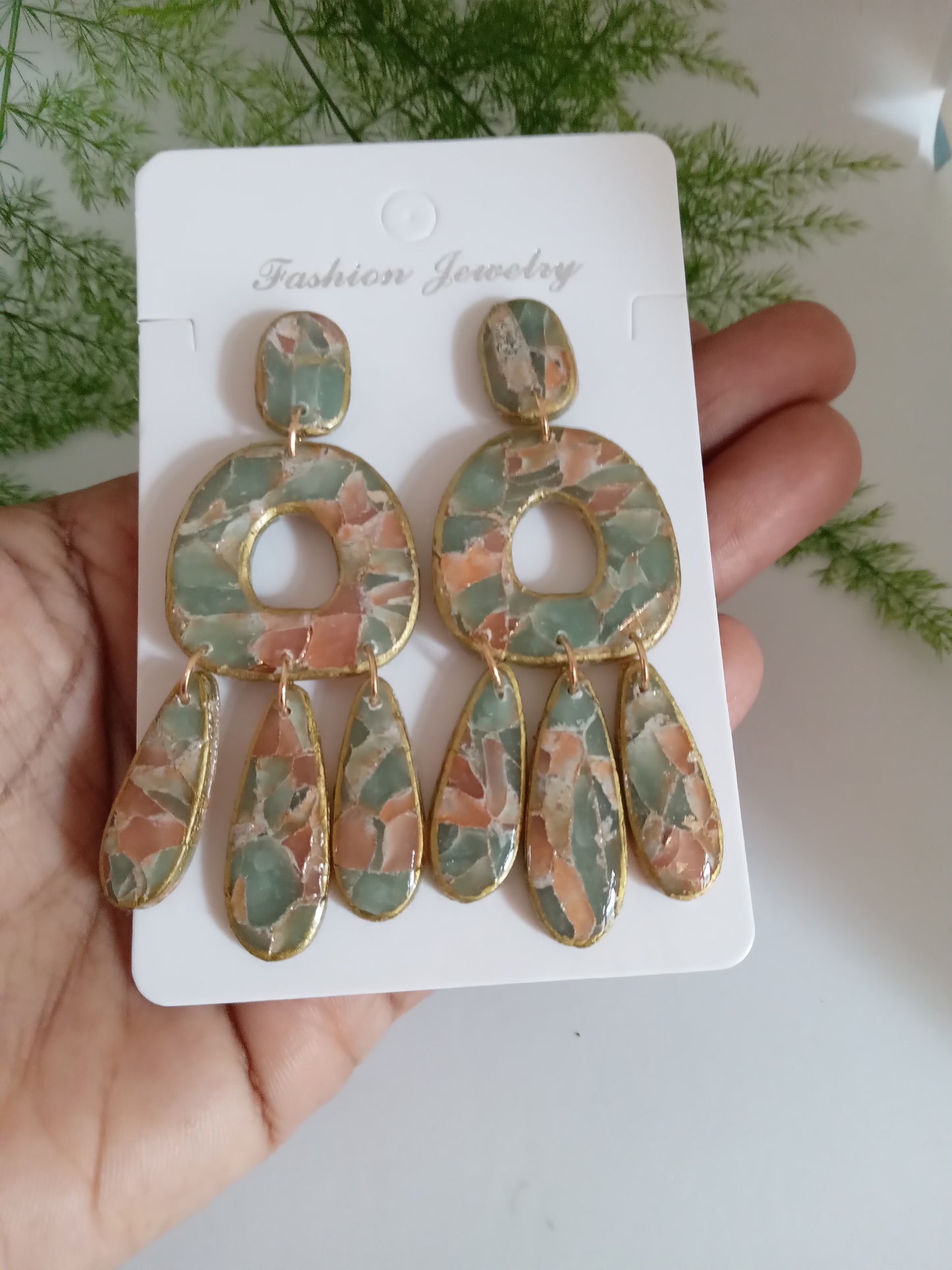 Polymer Clay Statement Earrings - Handmade Dangle Earrings for Women - Trendy Boho Drop Jewelry 2025