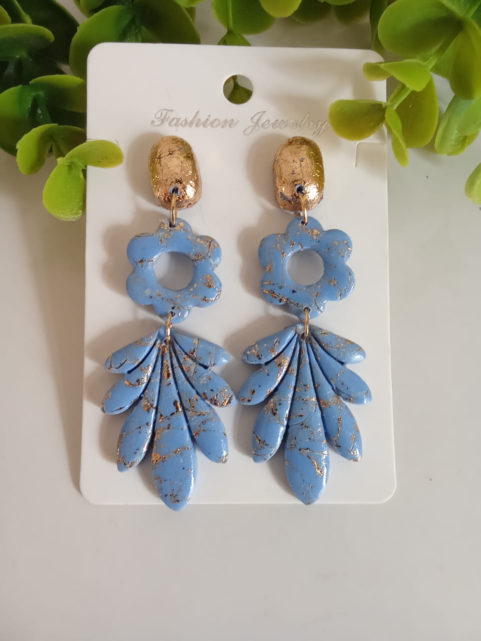 Handmade Polymer Clay Earring Dangle Statement Boho Cute
