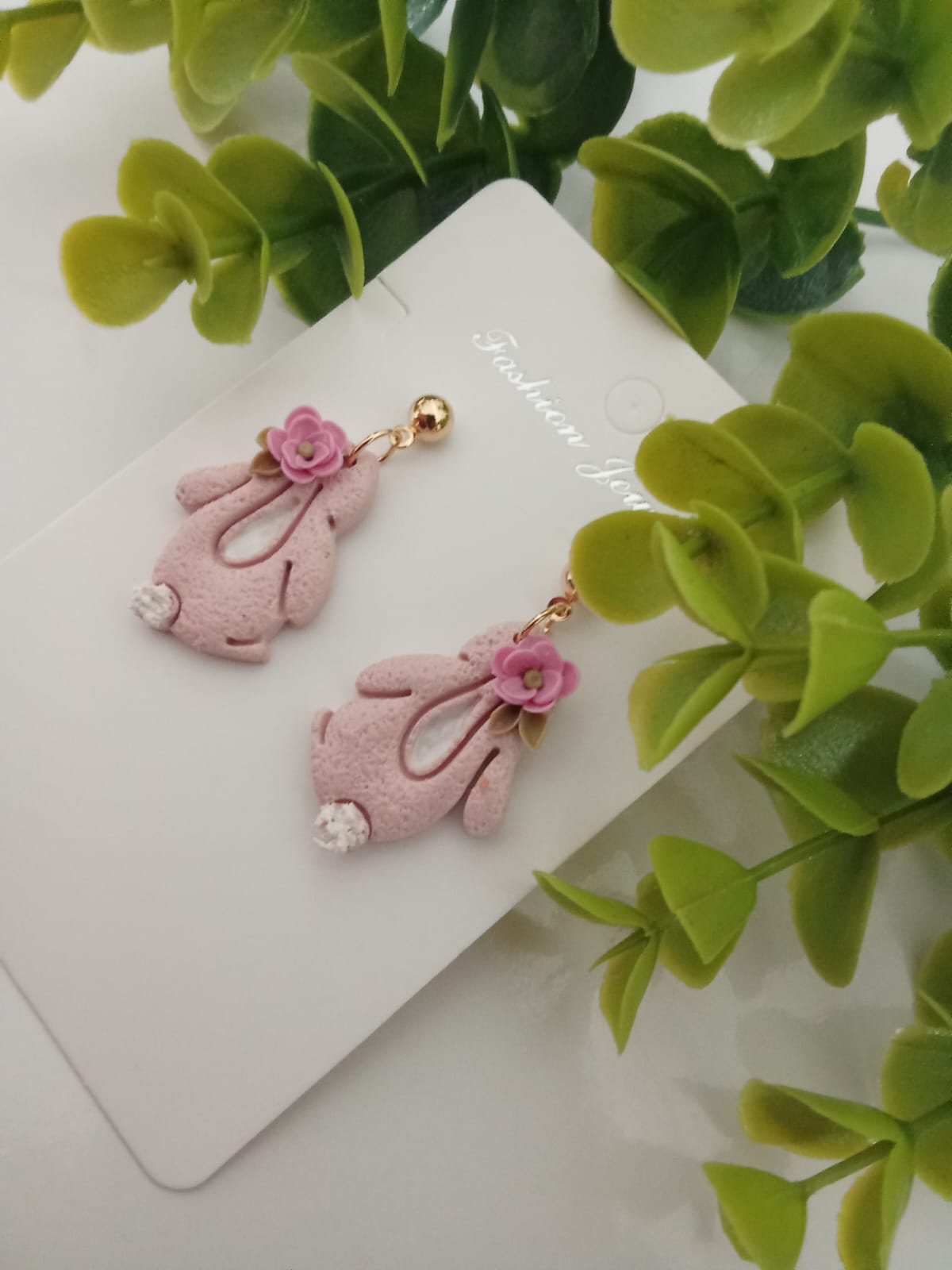 Handmade Easter Bunny Earring