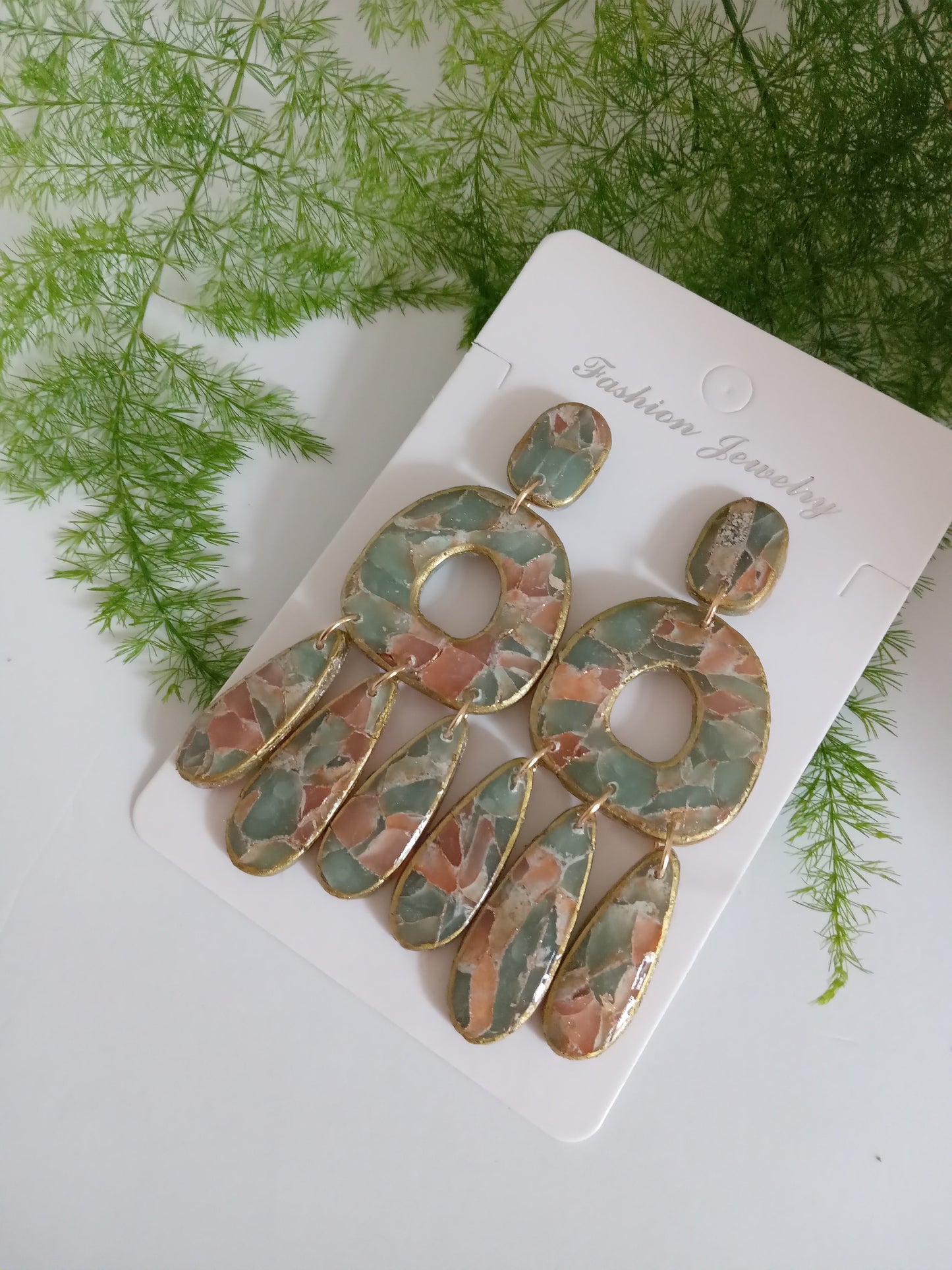 Polymer Clay Statement Earrings - Handmade Dangle Earrings for Women - Trendy Boho Drop Jewelry 2025