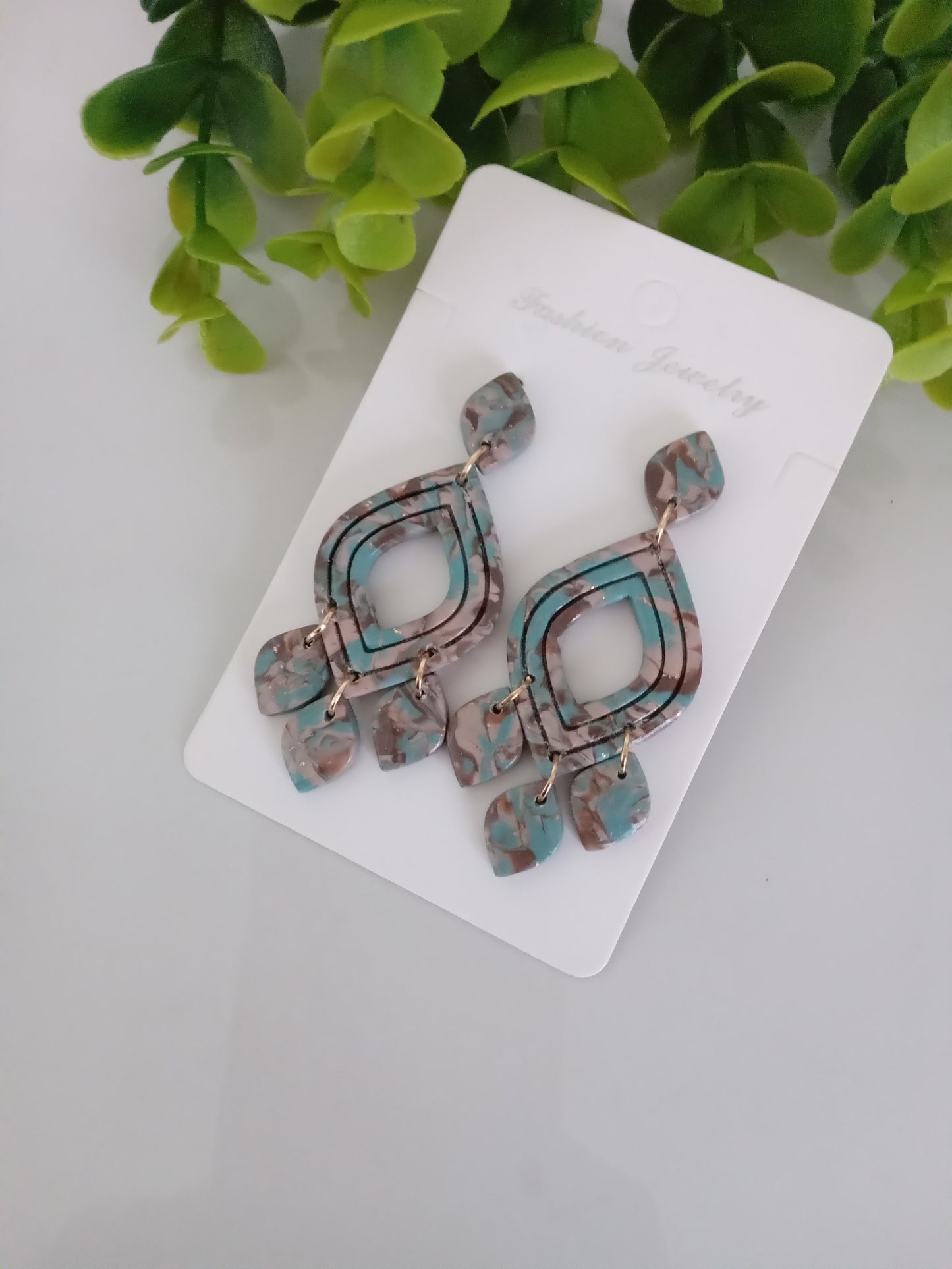 Handmade Polymer Clay Earrings – Lightweight Statement Drop Dangle Jewelry for Women