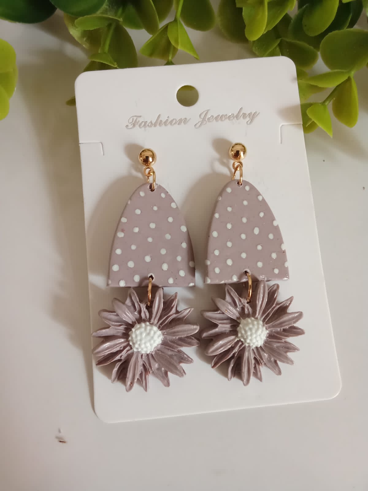 Daisy Polymer Clay Earrings - Handmade Lightweight Floral Jewelry - Gift for Her