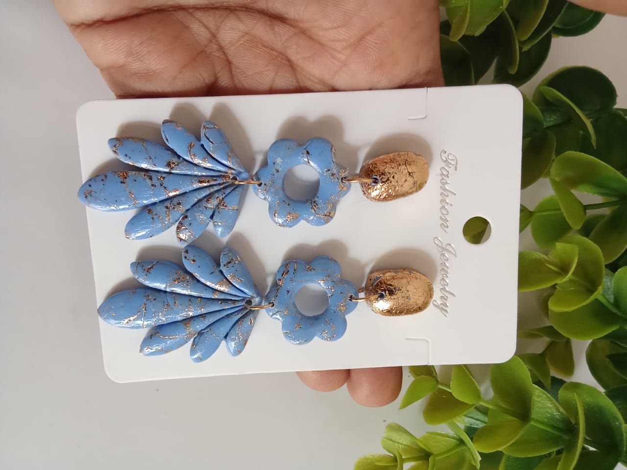 Handmade Polymer Clay Earring Dangle Statement Boho Cute