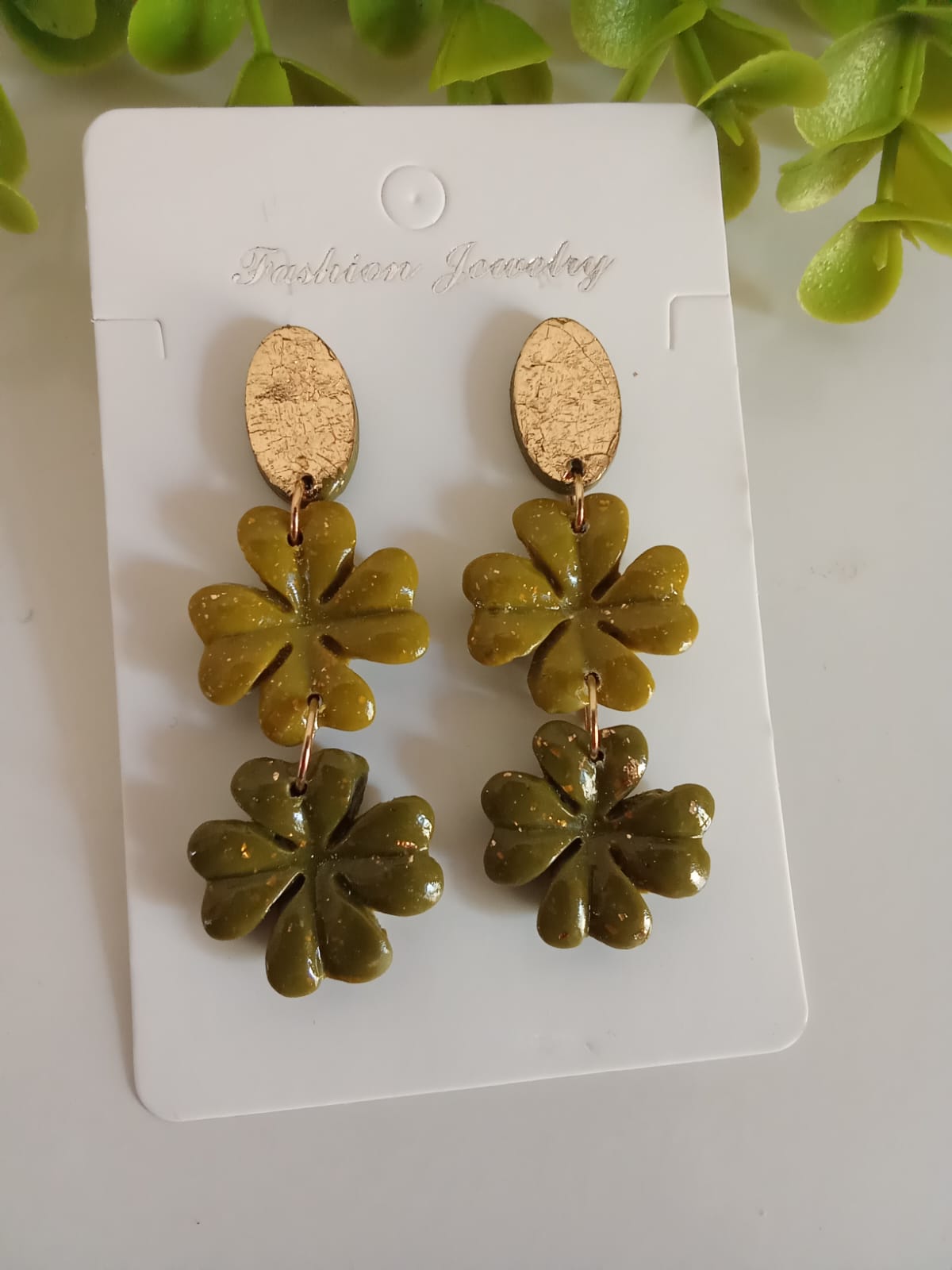 Handmade Polymer Clay Dangle Earring