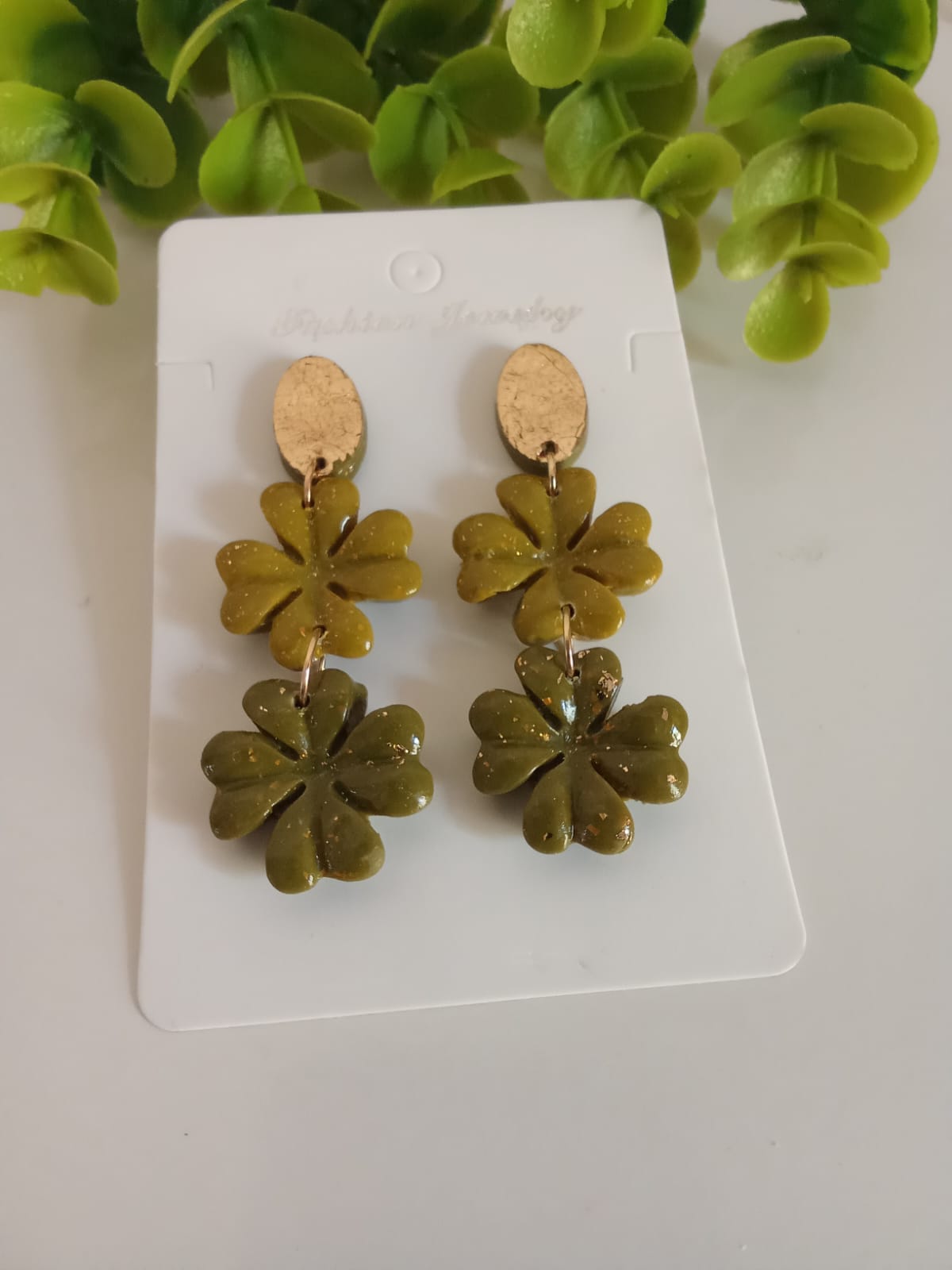 Handmade Polymer Clay Dangle Earring