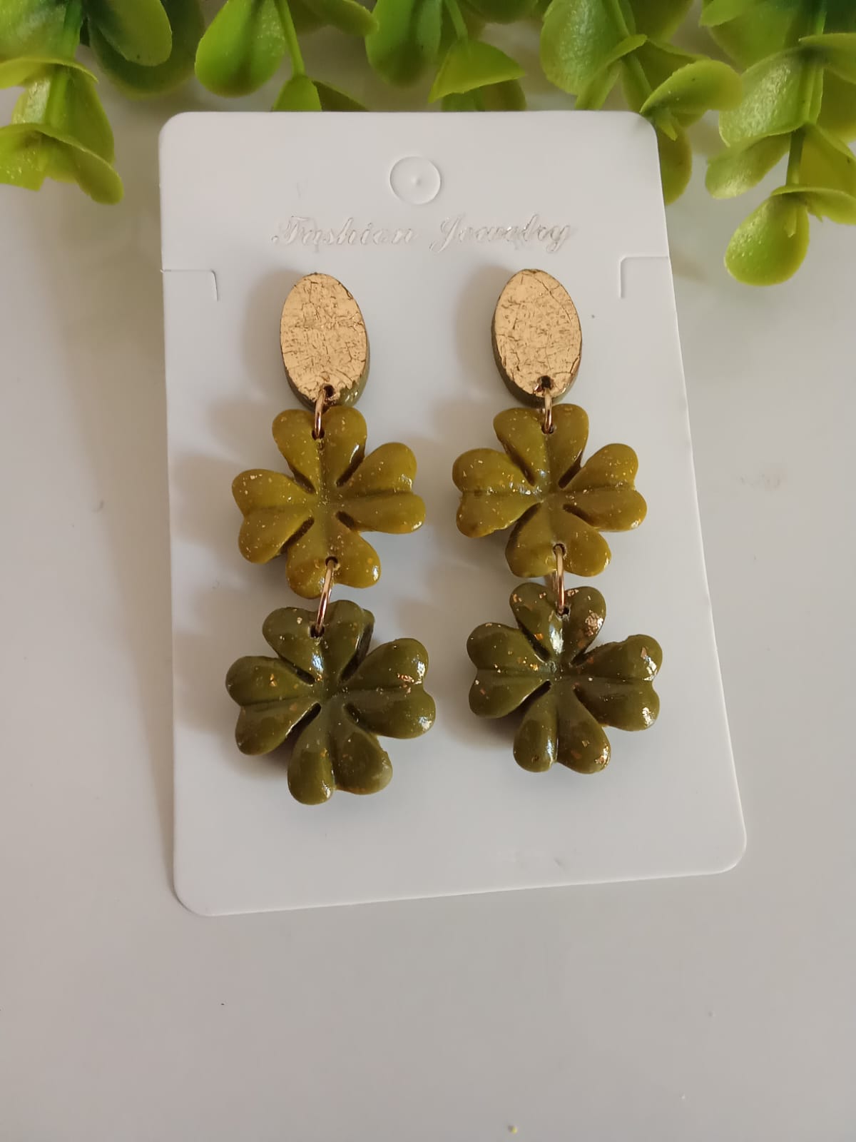 Handmade Polymer Clay Dangle Earring