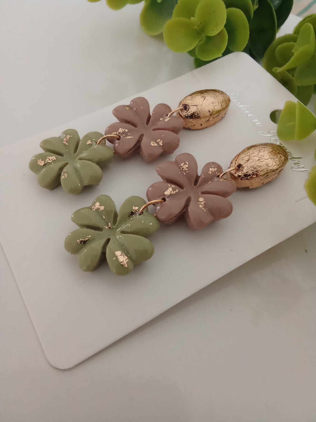 Handmade Polymer Clay Earrings Patrick's Gift