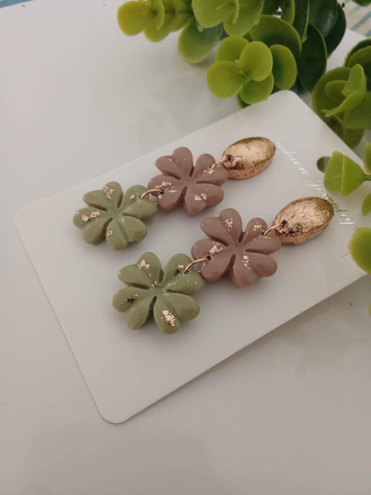 Handmade Polymer Clay Earrings Patrick's Gift