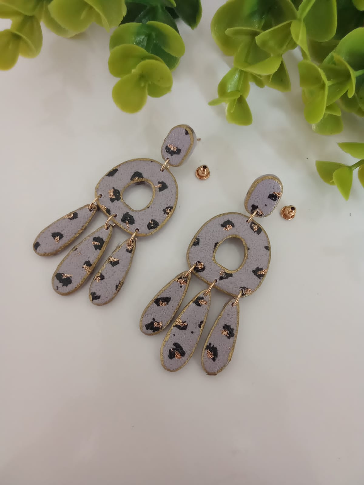 Handmade Polymer Clay Dangle Earring