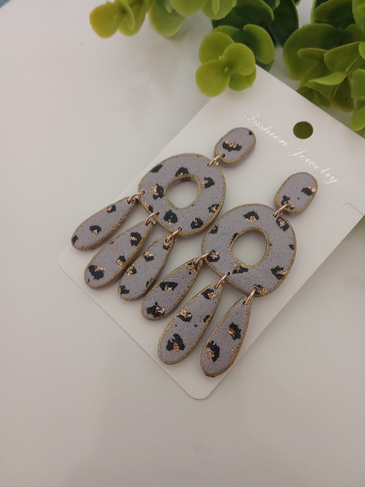 Handmade Polymer Clay Dangle Earring