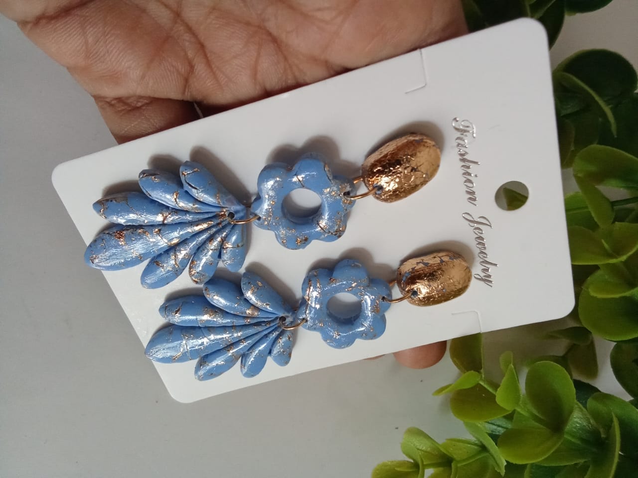 Handmade Polymer Clay Earring Dangle Statement Boho Cute