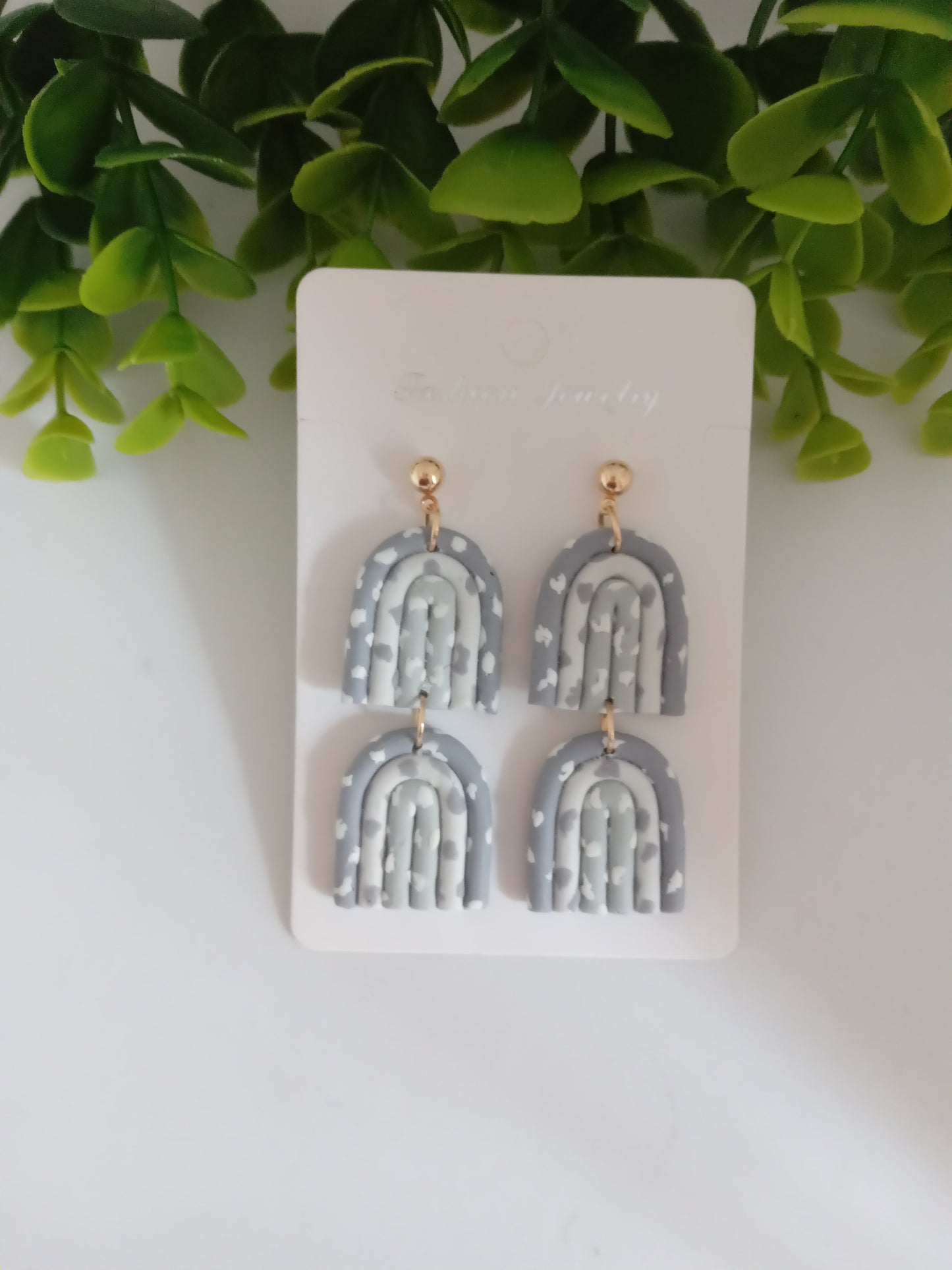 Handmade Polymer Clay Earrings - Statement Dangle Lightweight Jewelry for Women