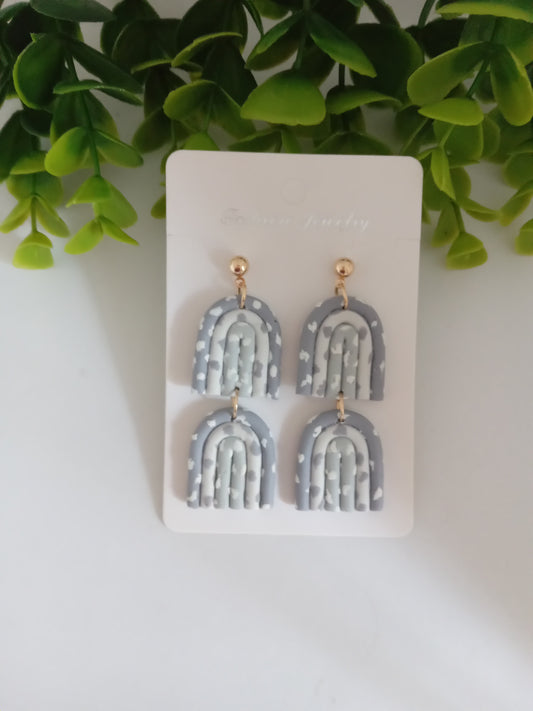 Handmade Polymer Clay Earrings - Statement Dangle Lightweight Jewelry for Women