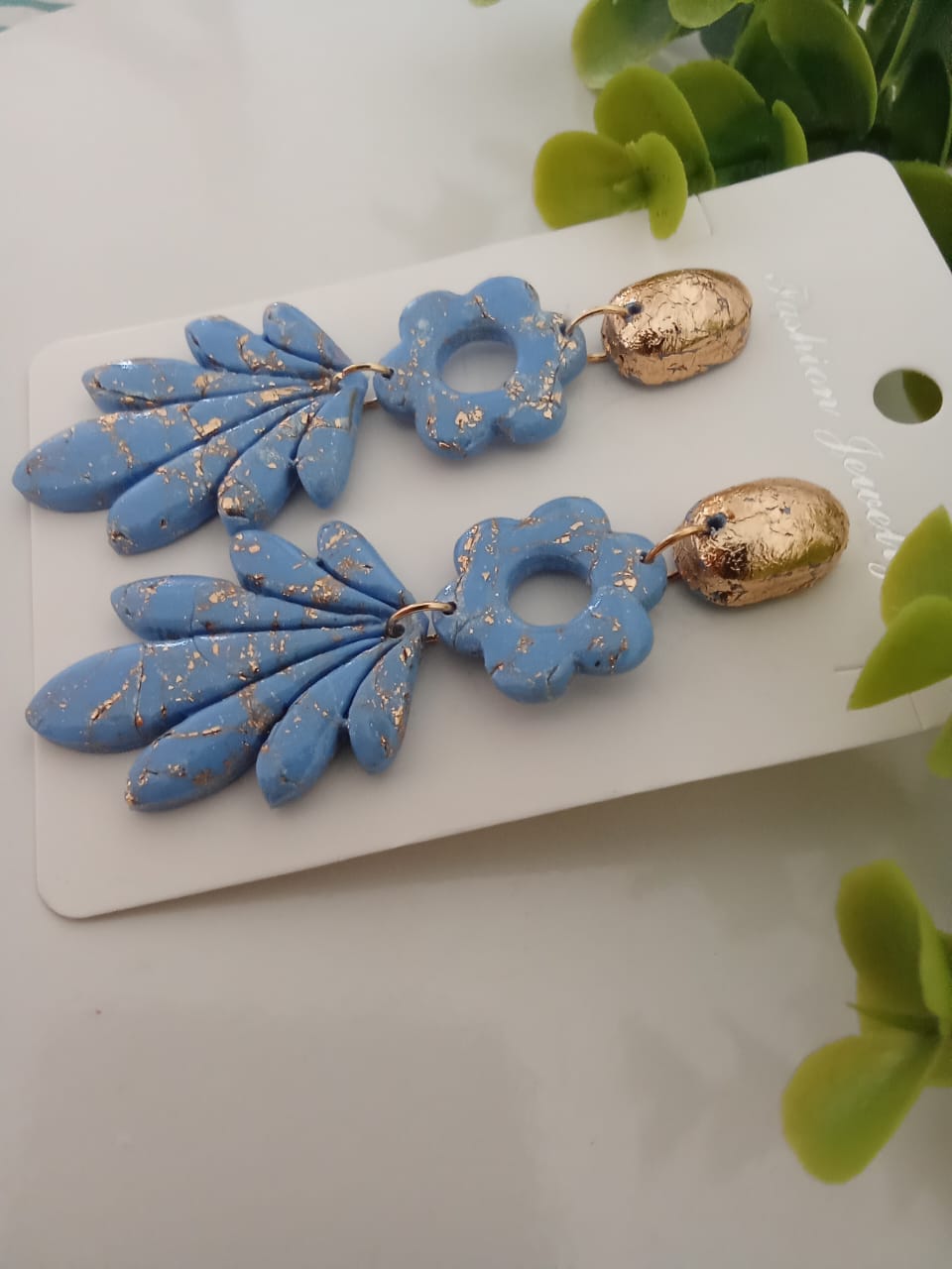 Handmade Polymer Clay Earring Dangle Statement Boho Cute
