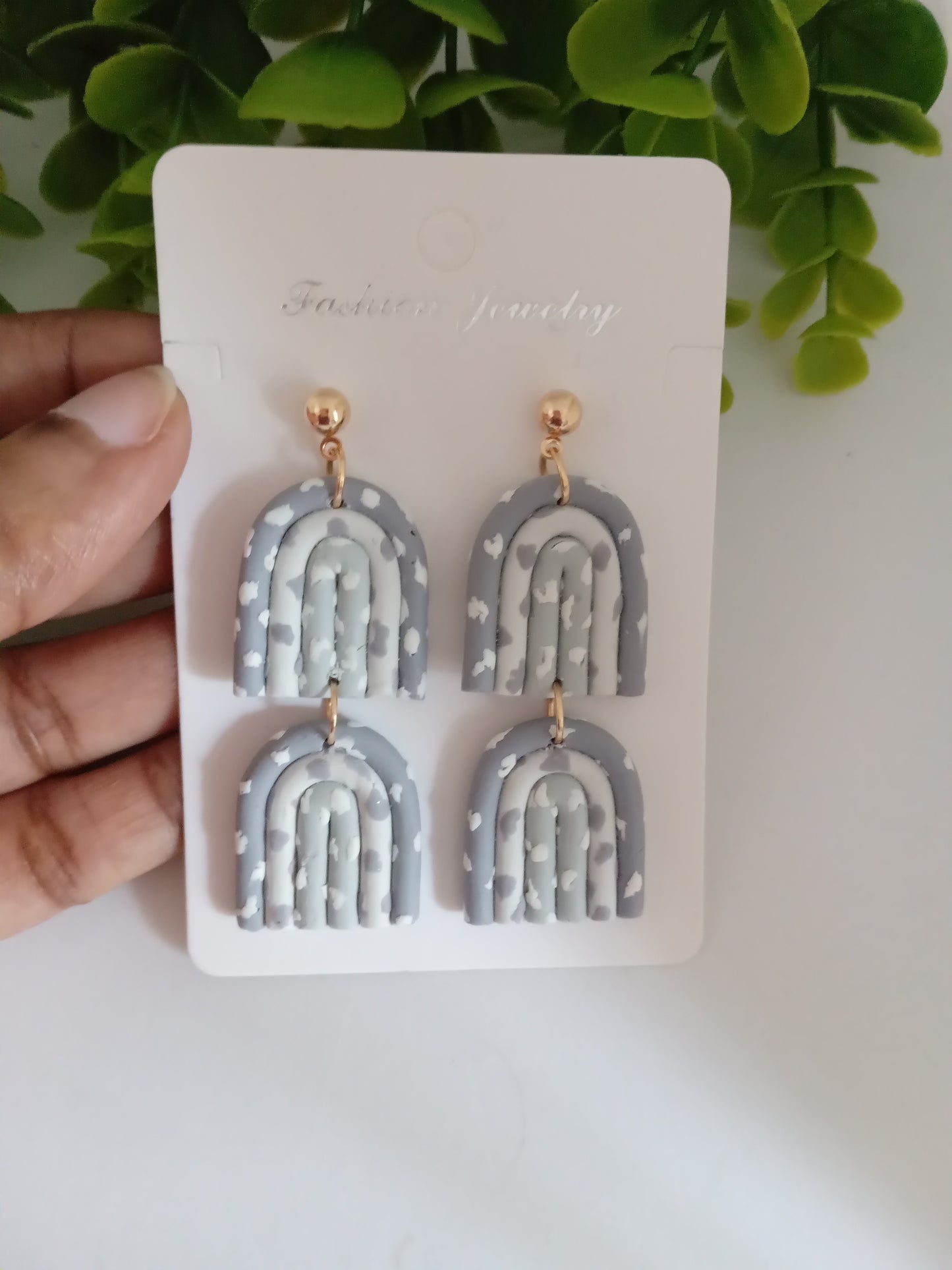 Handmade Polymer Clay Earrings - Statement Dangle Lightweight Jewelry for Women