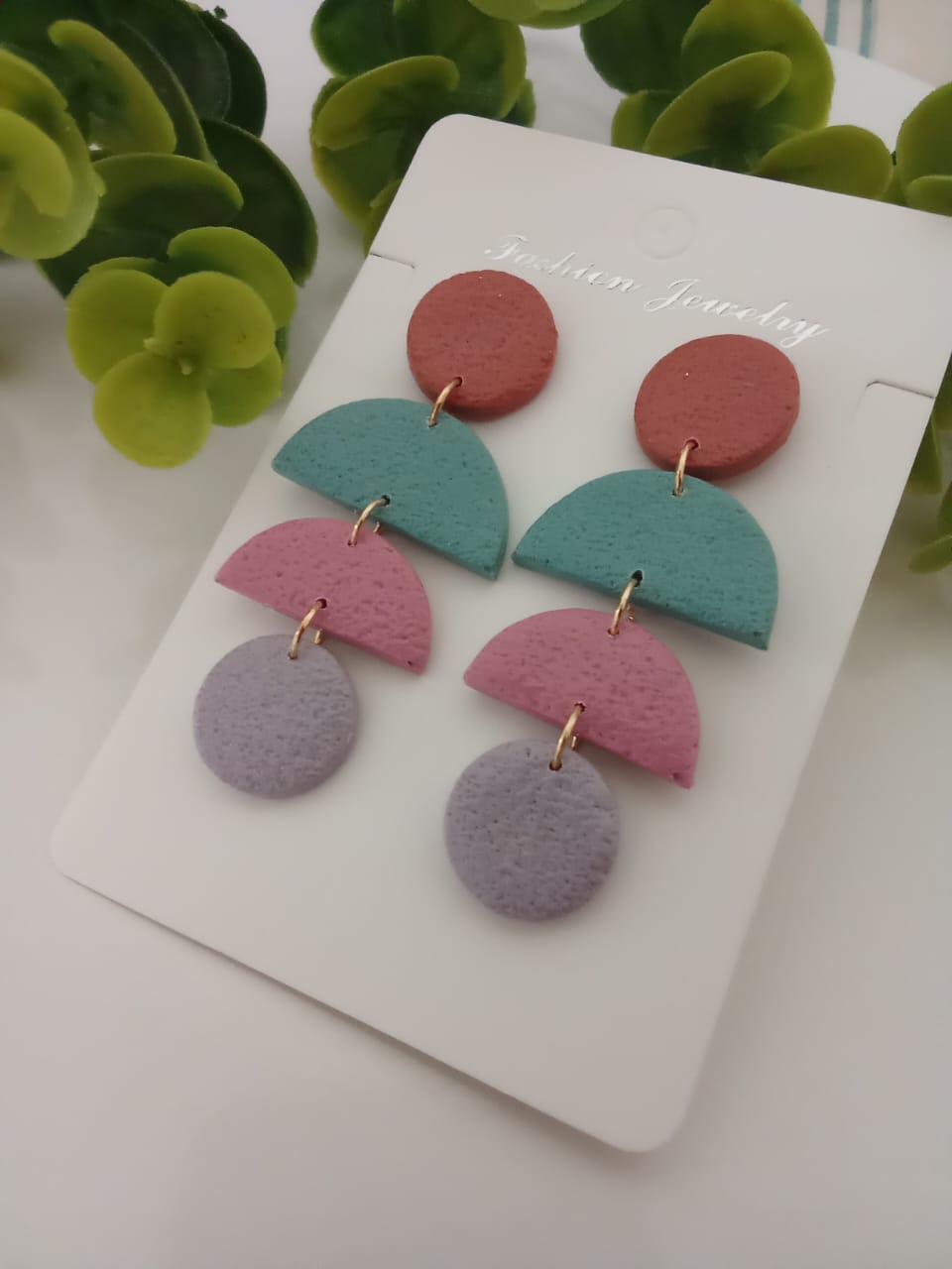 Handmade Polymer Clay Dangle Earring for Women
