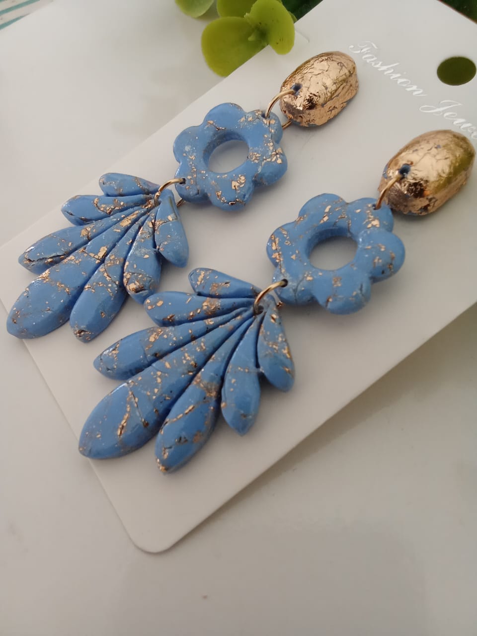Handmade Polymer Clay Earring Dangle Statement Boho Cute