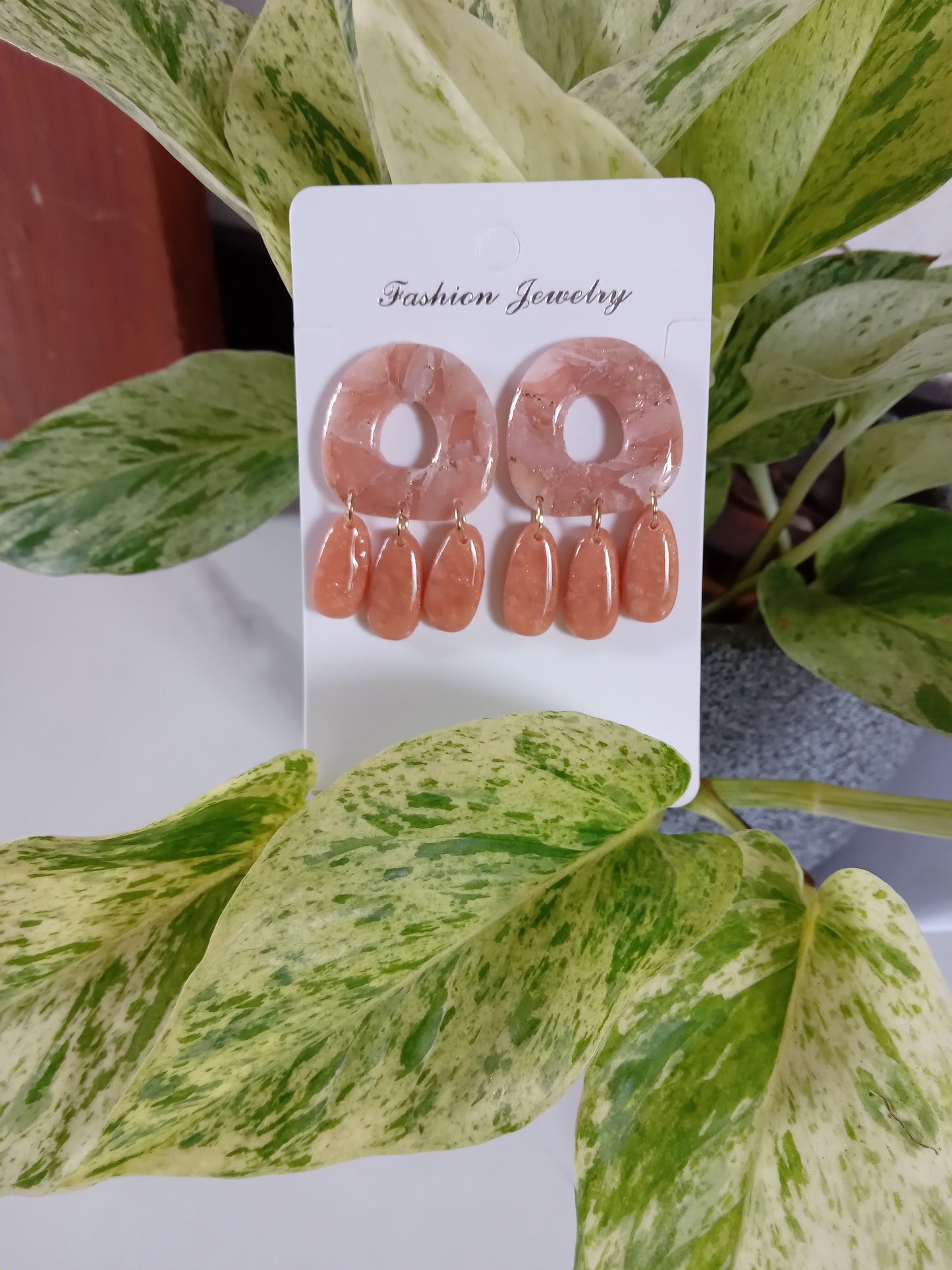 Handmade Polymer Clay Statement Dangle Earrings For Women- Trendy Boho Jewelry