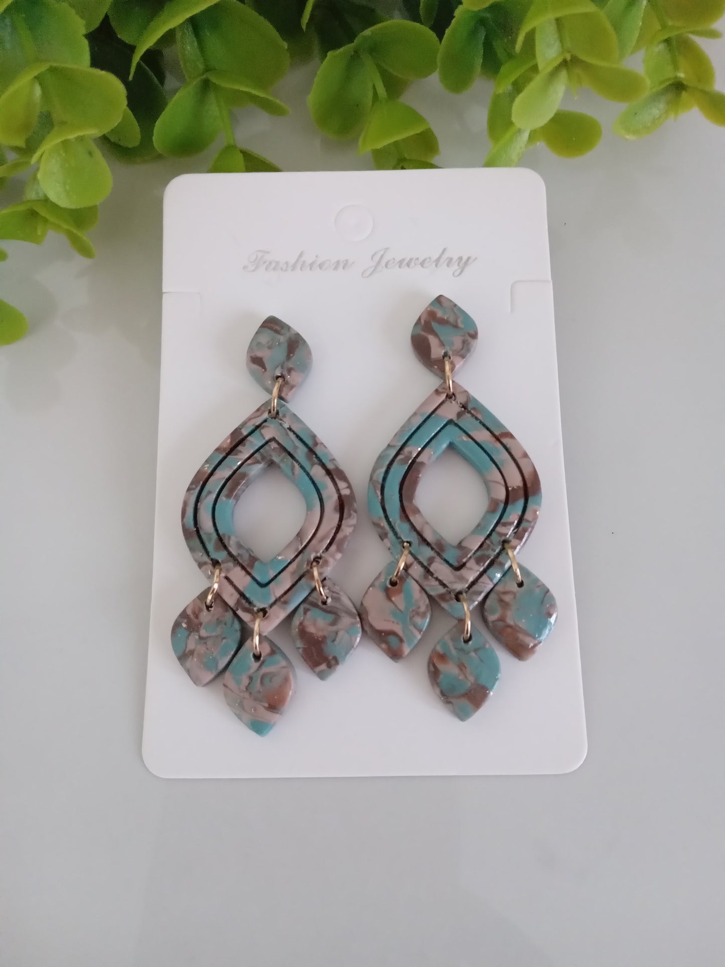 Handmade Polymer Clay Earrings – Lightweight Statement Drop Dangle Jewelry for Women