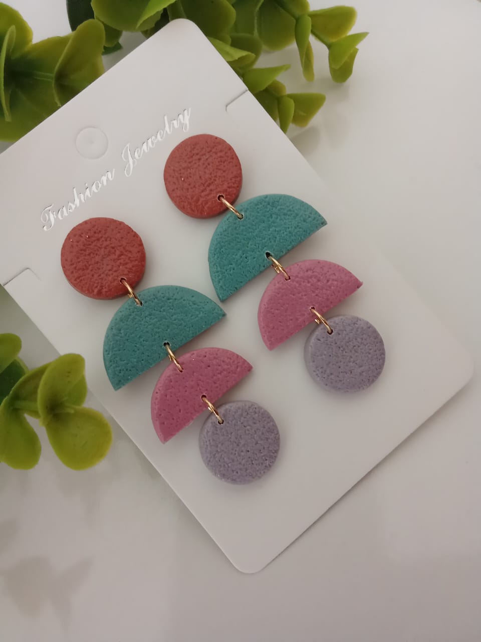 Handmade Polymer Clay Dangle Earring for Women