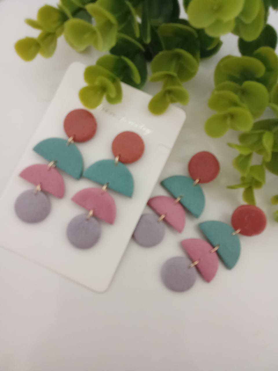 Handmade Polymer Clay Dangle Earring for Women