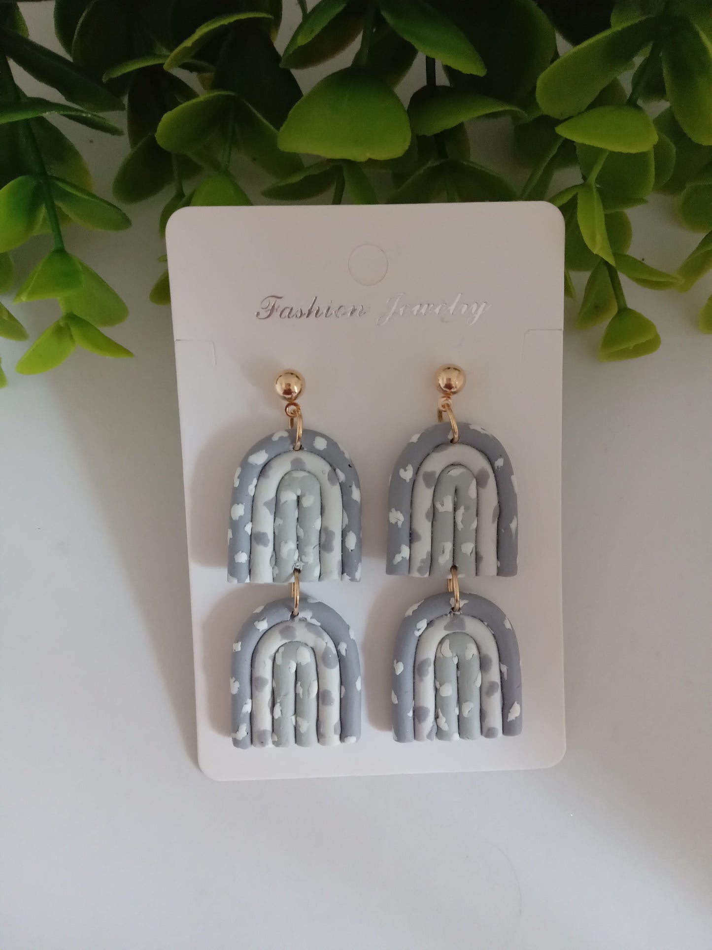 Handmade Polymer Clay Earrings - Statement Dangle Lightweight Jewelry for Women