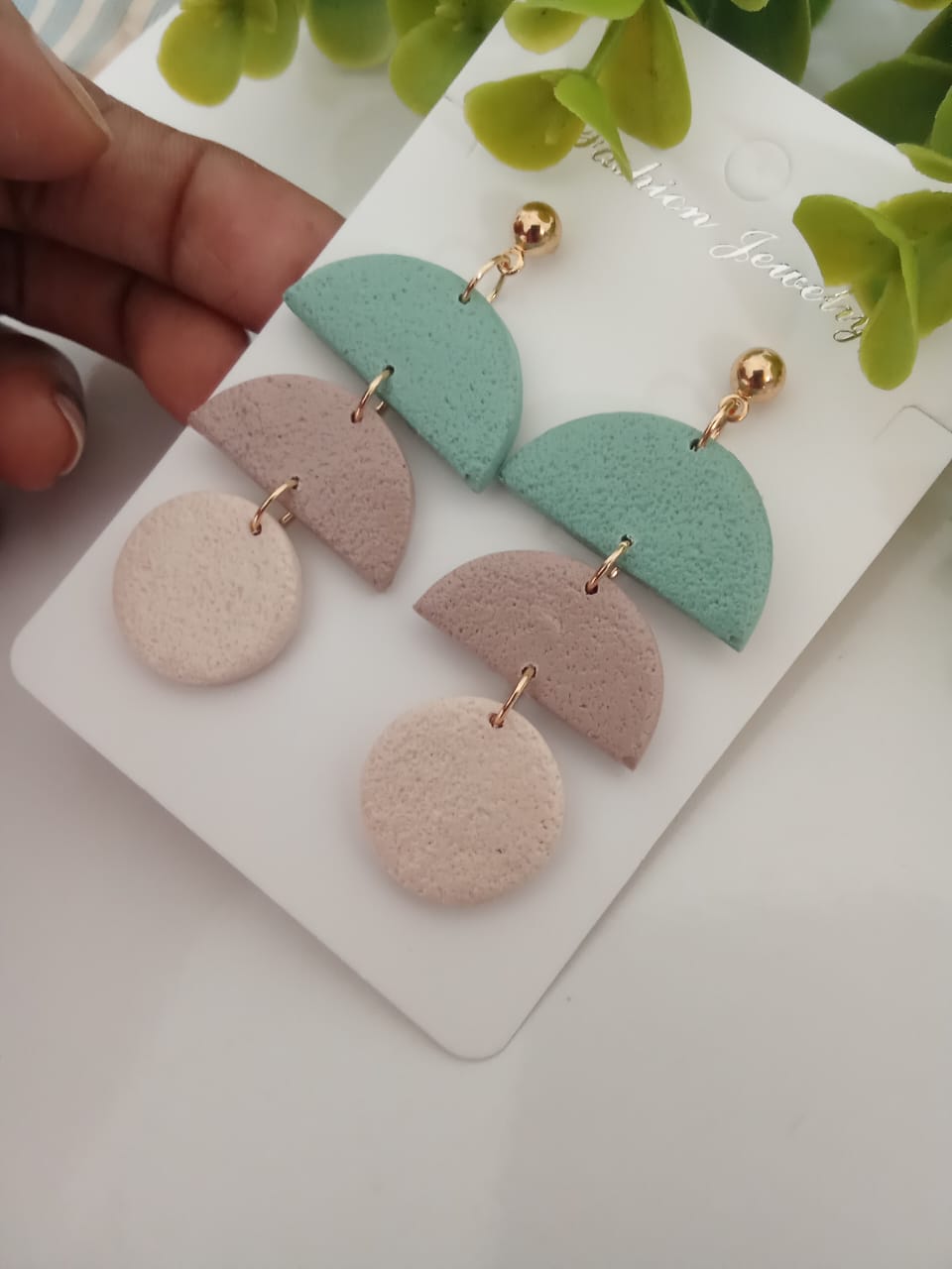 Handmade Polymer Clay Dangle Earring for Women