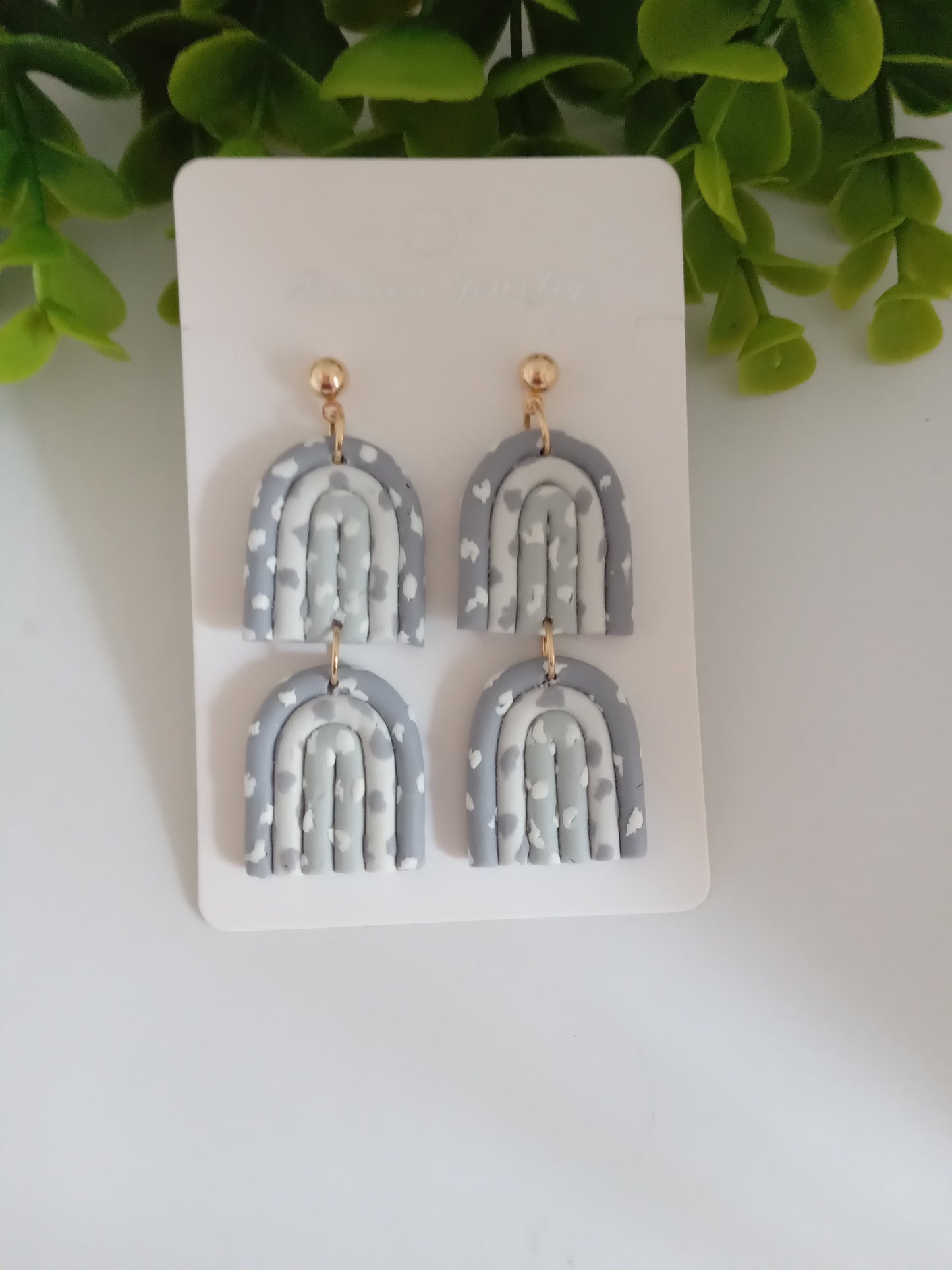 Handmade Polymer Clay Earrings - Statement Dangle Lightweight Jewelry for Women