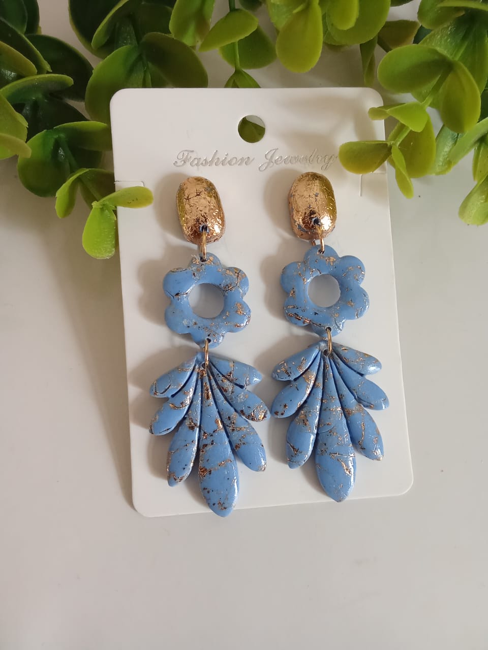 Handmade Polymer Clay Earring Dangle Statement Boho Cute