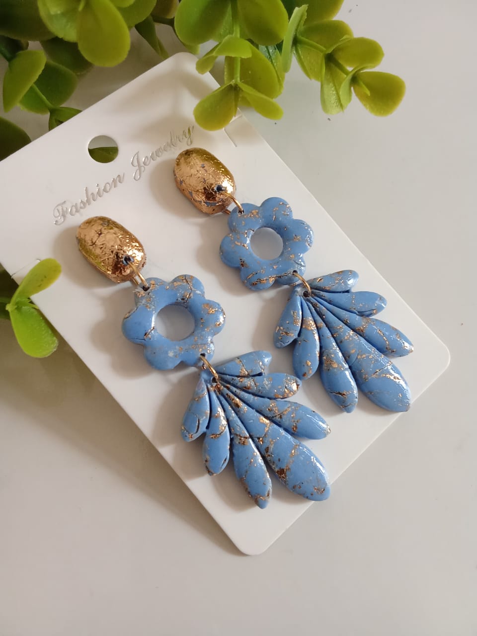 Handmade Polymer Clay Earring Dangle Statement Boho Cute