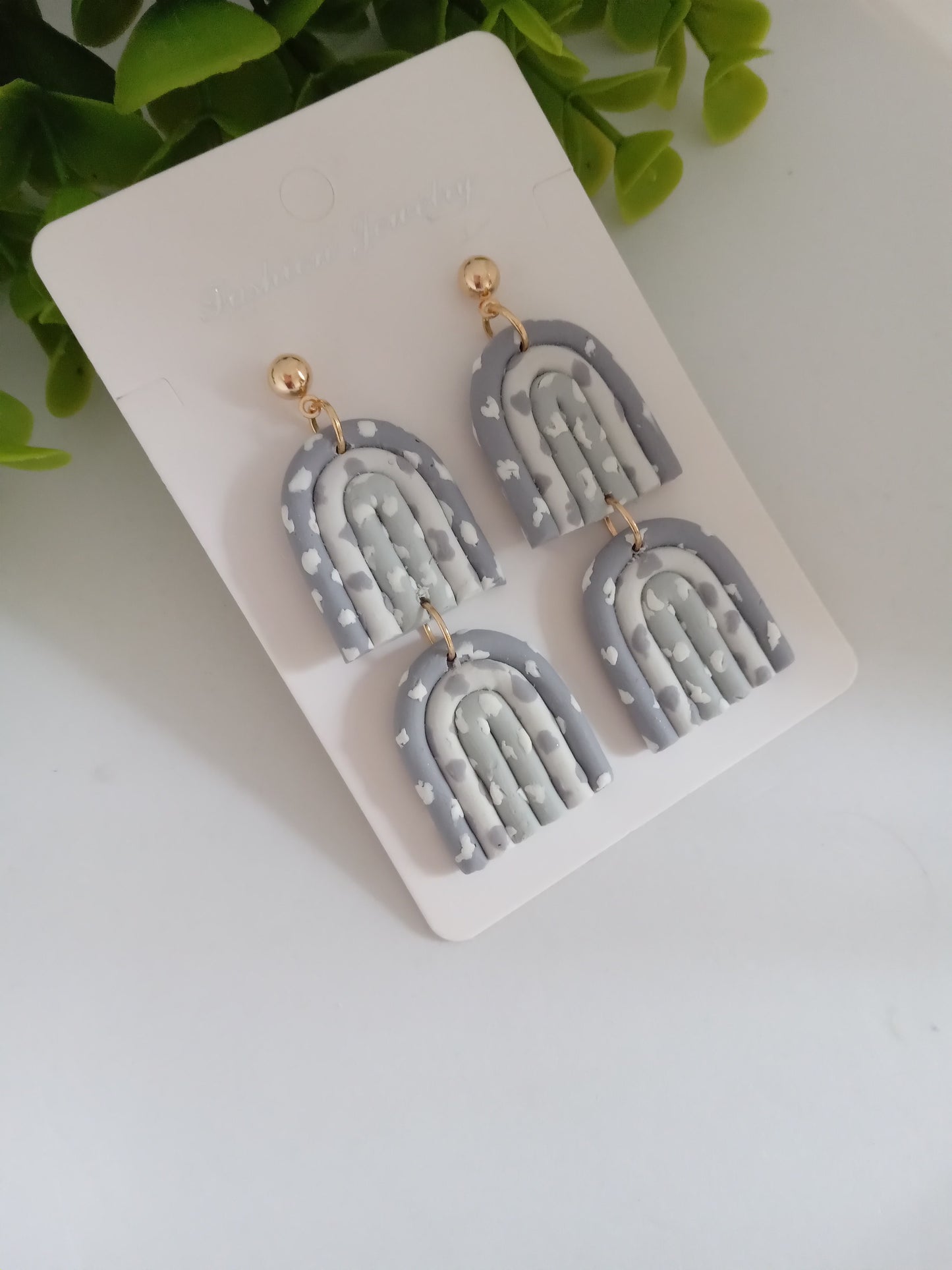 Handmade Polymer Clay Earrings - Statement Dangle Lightweight Jewelry for Women