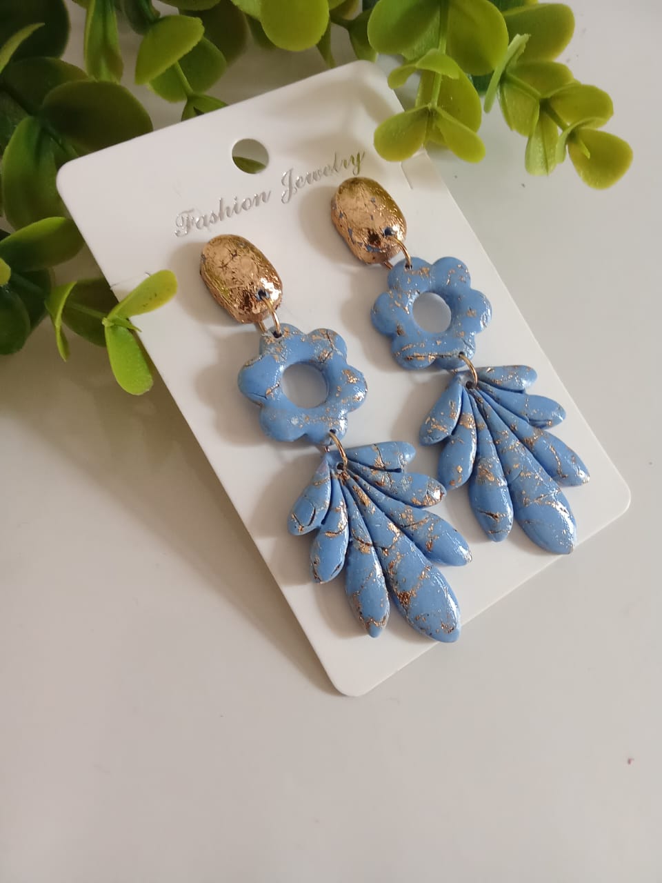 Handmade Polymer Clay Earring Dangle Statement Boho Cute