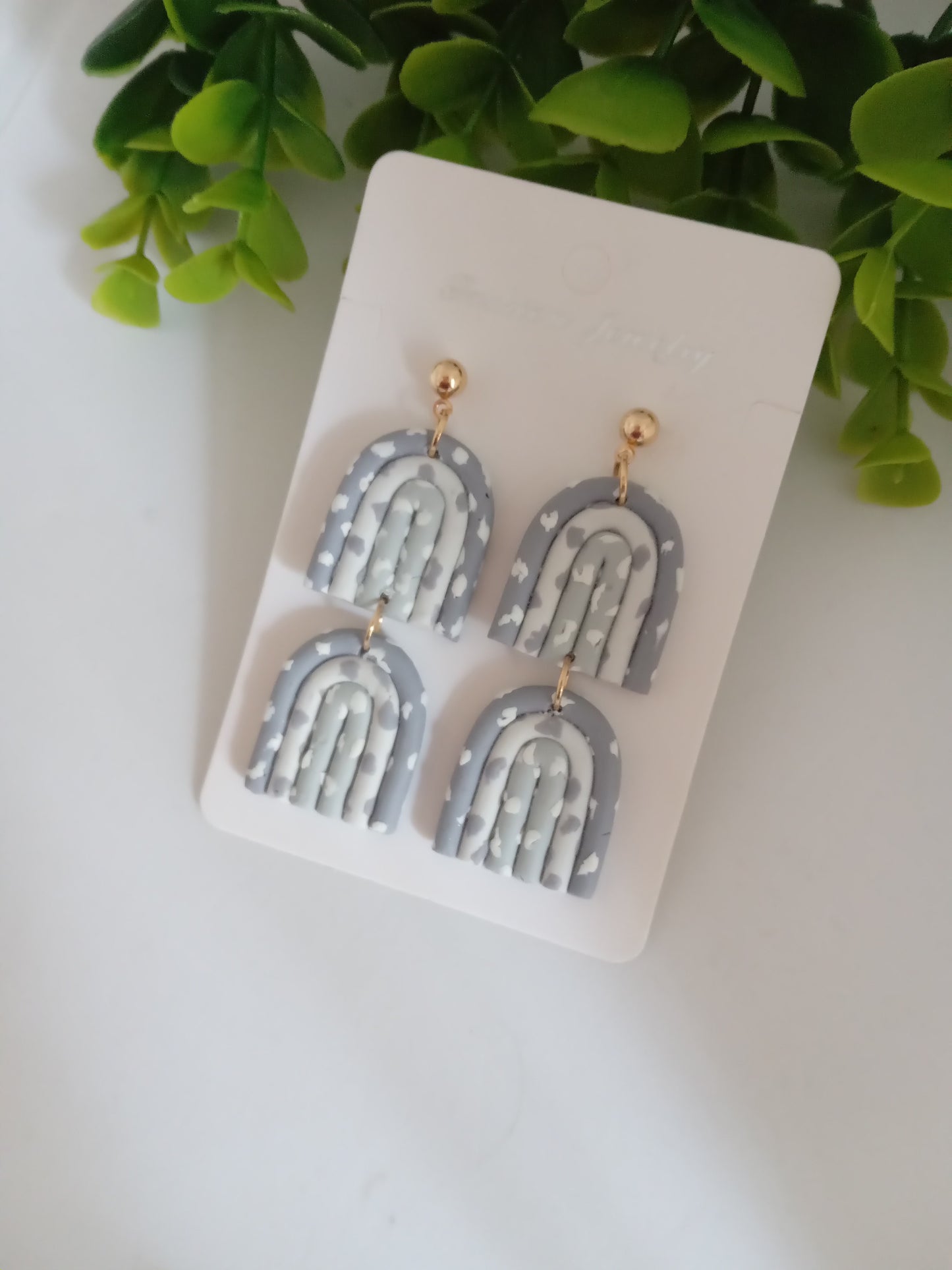 Handmade Polymer Clay Earrings - Statement Dangle Lightweight Jewelry for Women