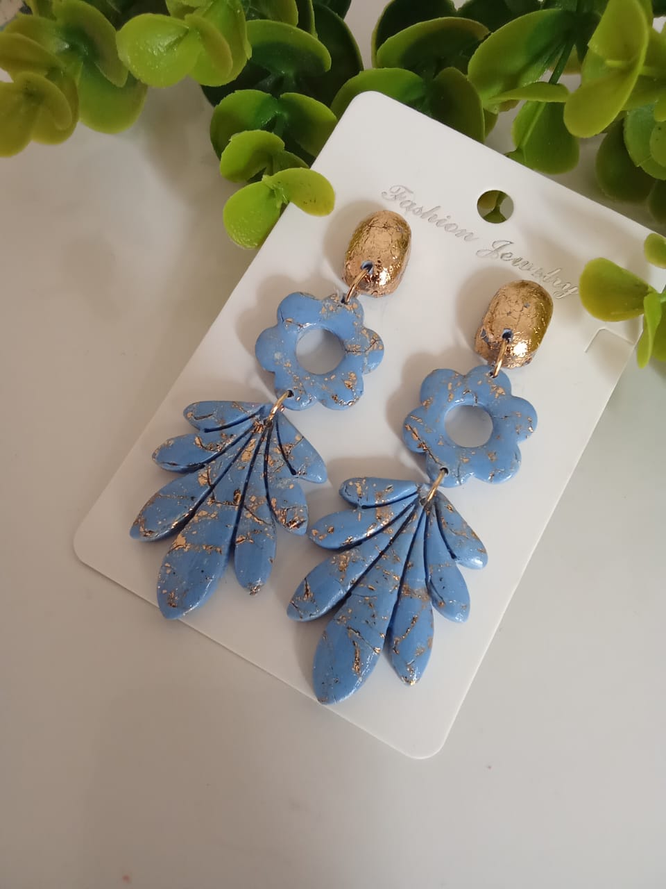 Handmade Polymer Clay Earring Dangle Statement Boho Cute
