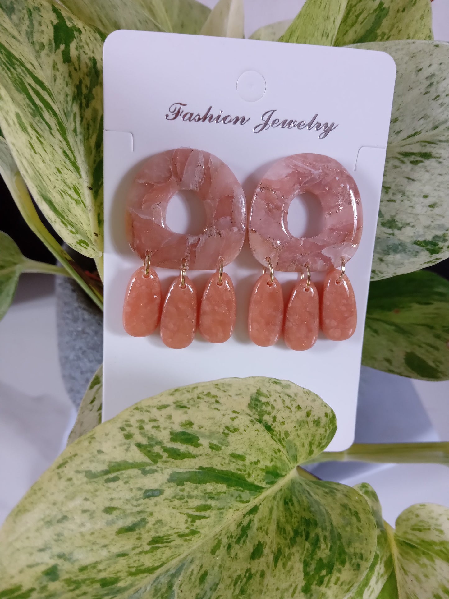 Handmade Polymer Clay Statement Dangle Earrings For Women- Trendy Boho Jewelry