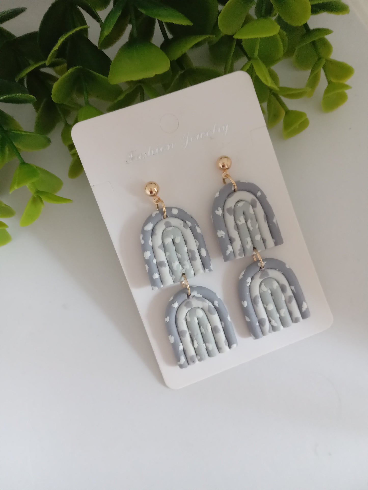 Handmade Polymer Clay Earrings - Statement Dangle Lightweight Jewelry for Women