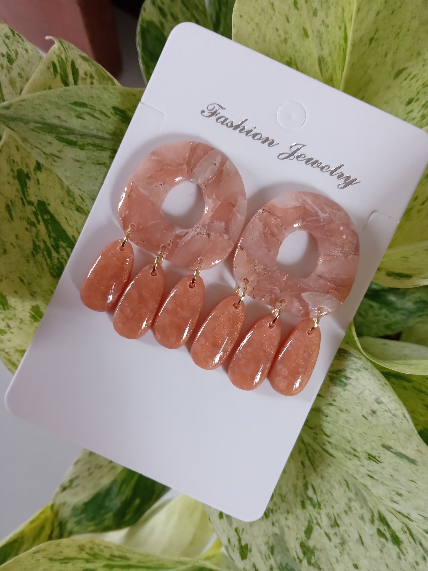 Handmade Polymer Clay Statement Dangle Earrings For Women- Trendy Boho Jewelry