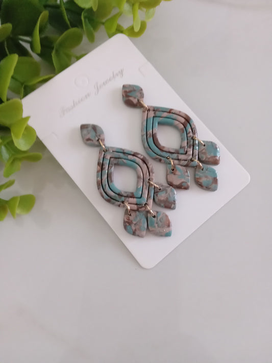 Handmade Polymer Clay Earrings – Lightweight Statement Drop Dangle Jewelry for Women