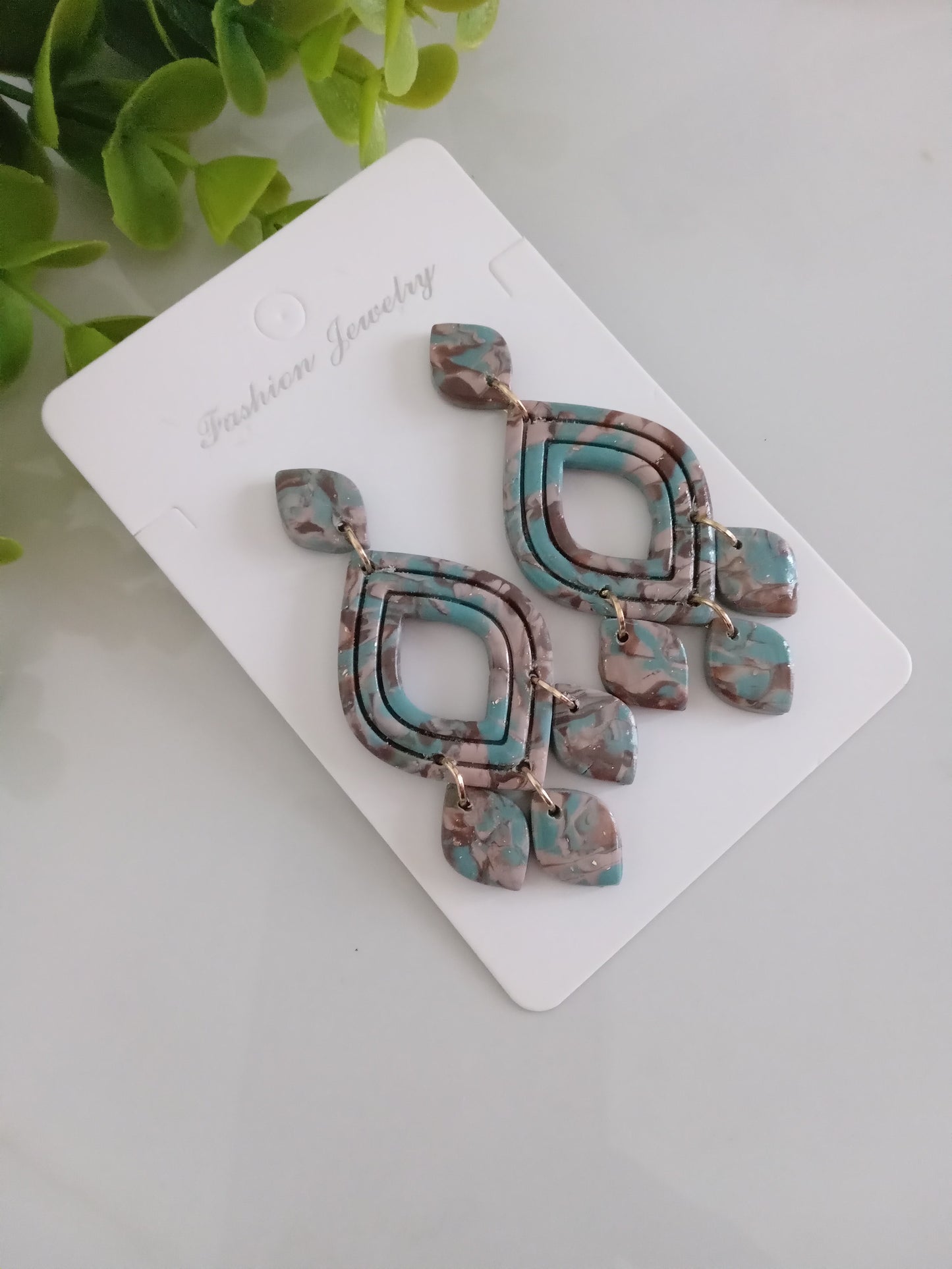 Handmade Polymer Clay Earrings – Lightweight Statement Drop Dangle Jewelry for Women