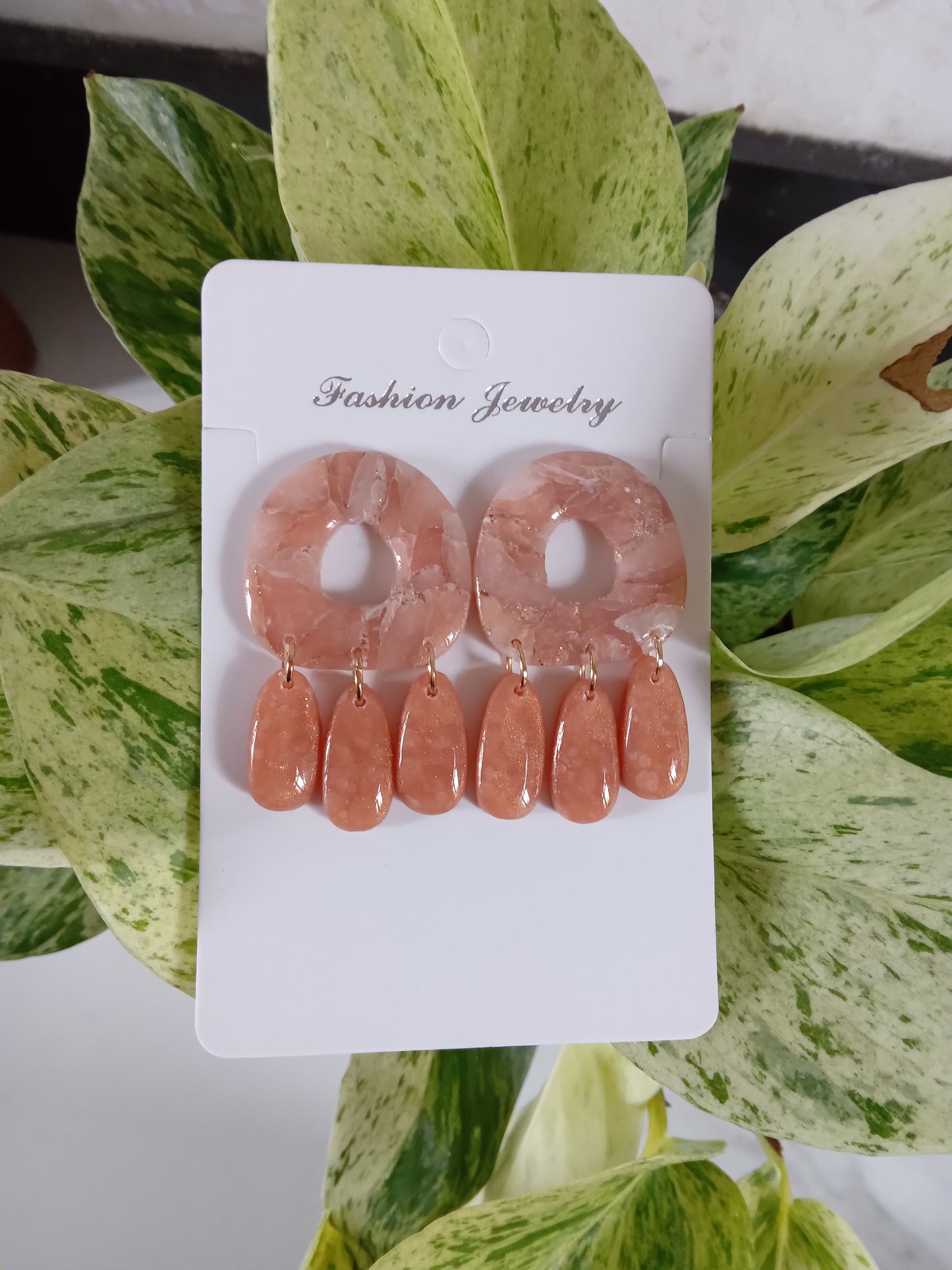 Handmade Polymer Clay Statement Dangle Earrings For Women- Trendy Boho Jewelry