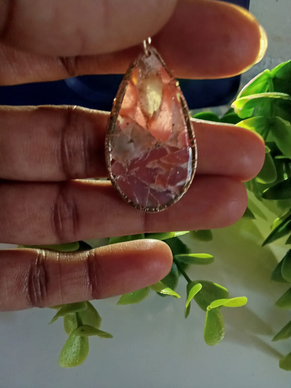 Handmade Polymer Clay Tear Drop Earring