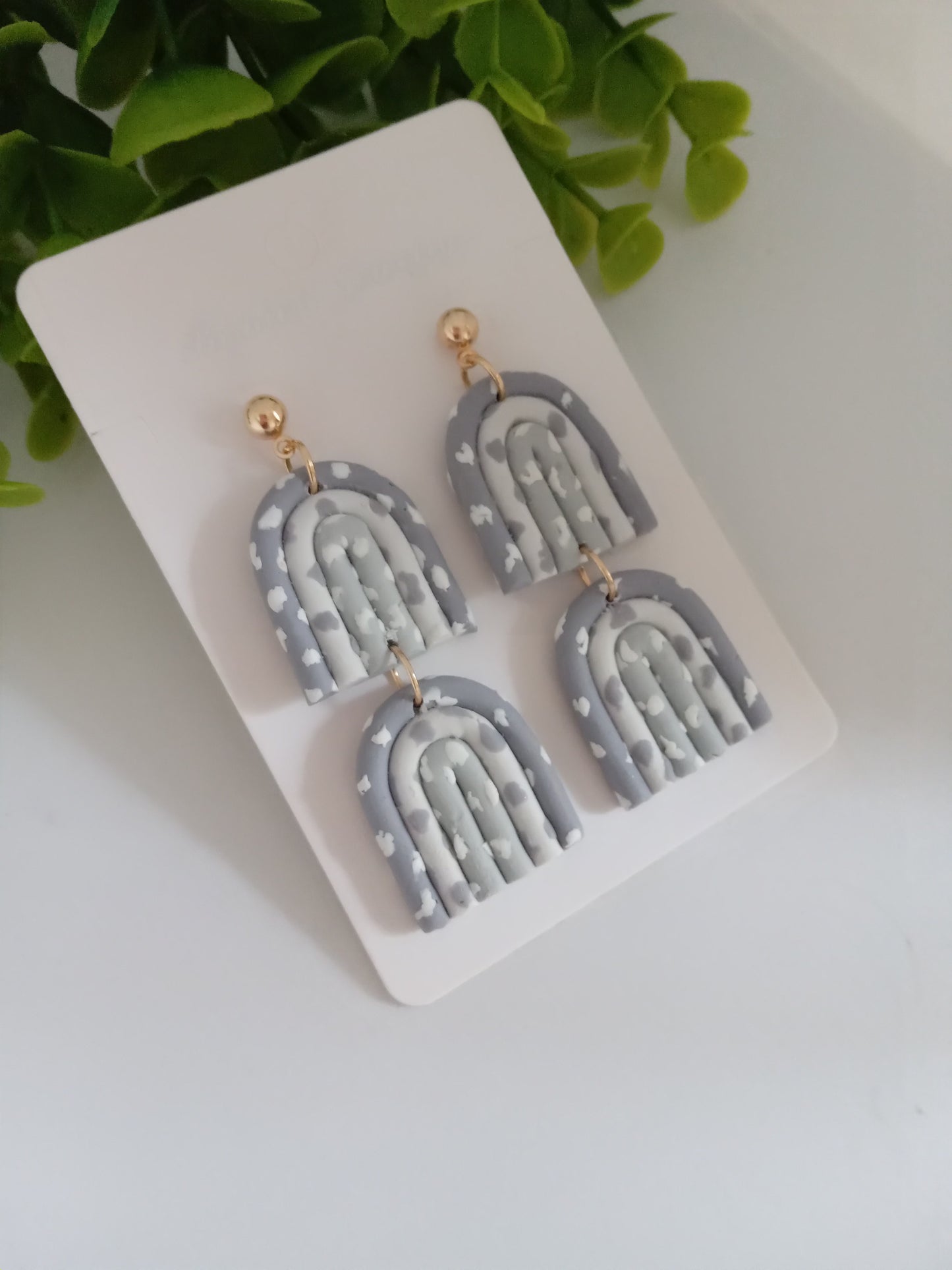 Handmade Polymer Clay Earrings - Statement Dangle Lightweight Jewelry for Women