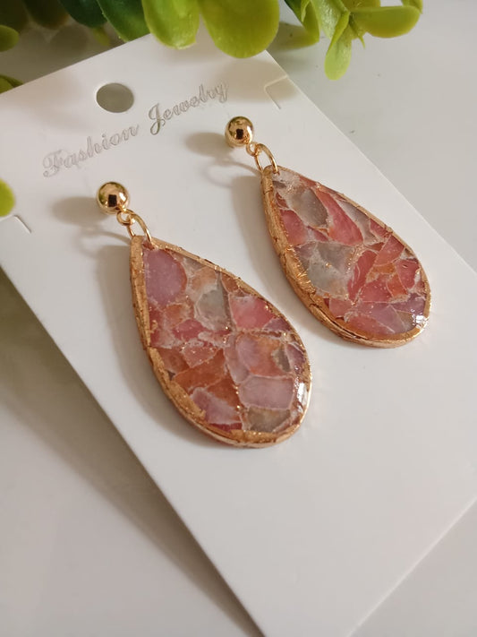 Handmade Polymer Clay Tear Drop Earring