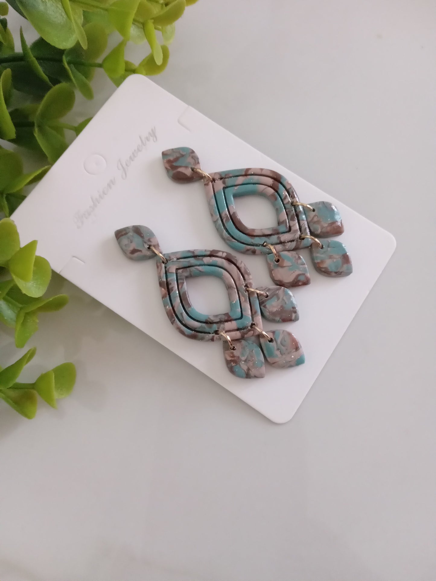 Handmade Polymer Clay Earrings – Lightweight Statement Drop Dangle Jewelry for Women